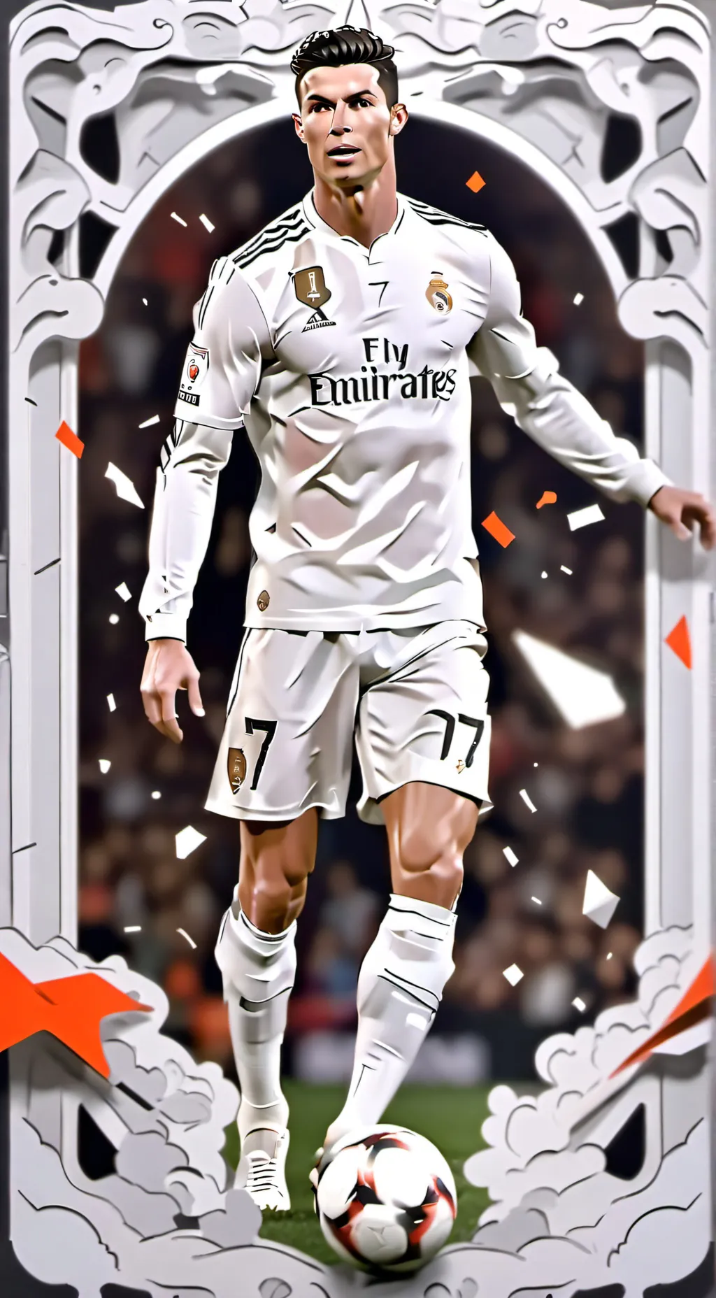 ai character: cristiano Ronaldo  background