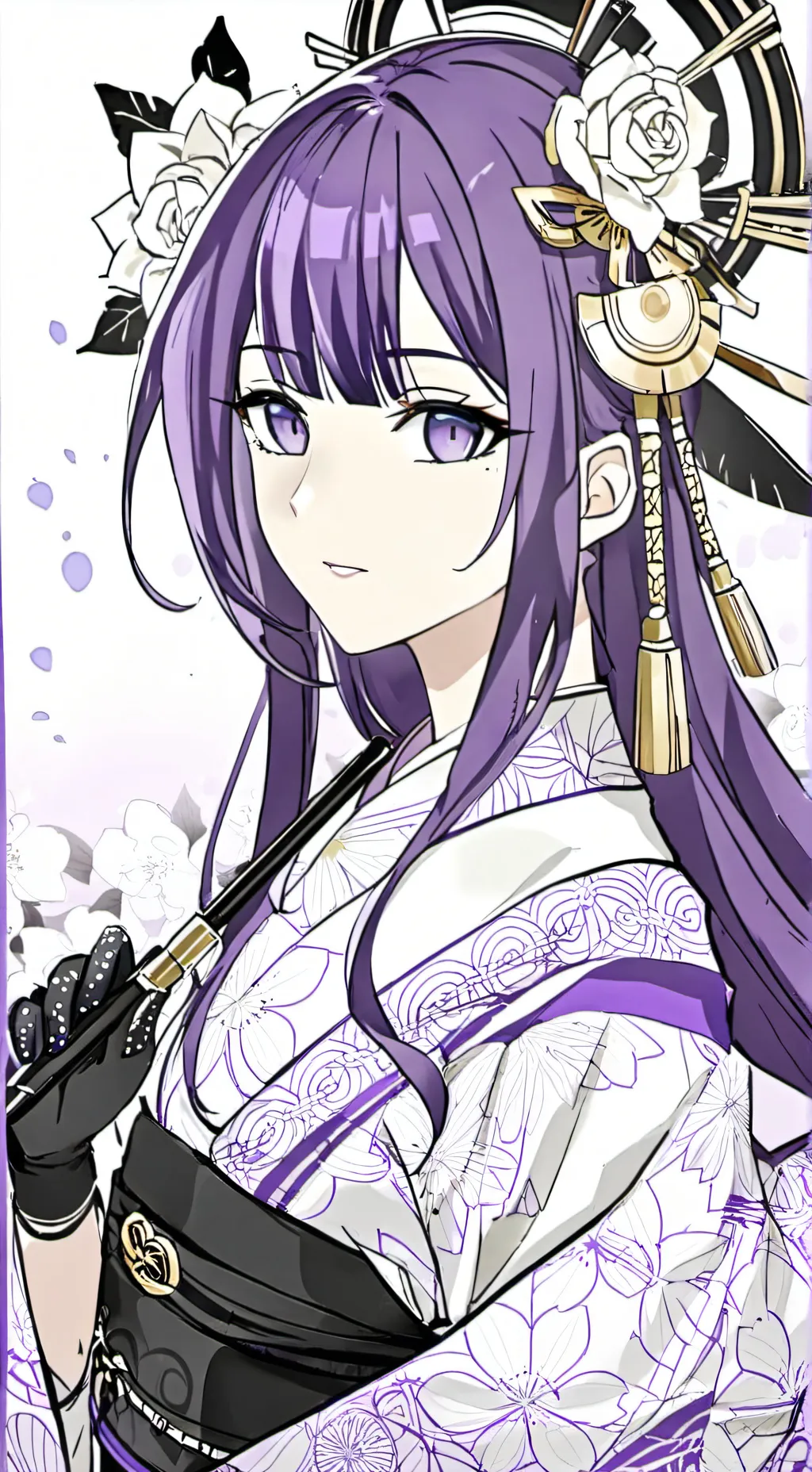 ai character: Raiden ei  background