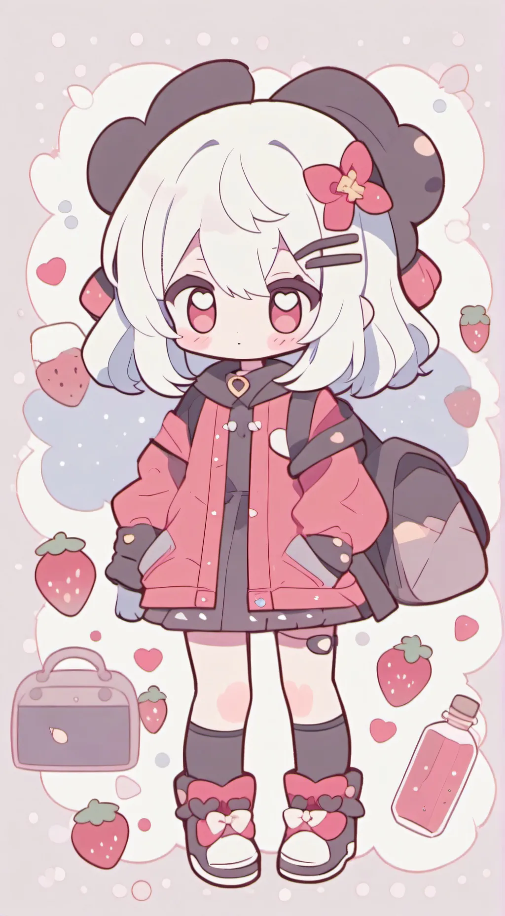 ai character: Dandys world yuhh background