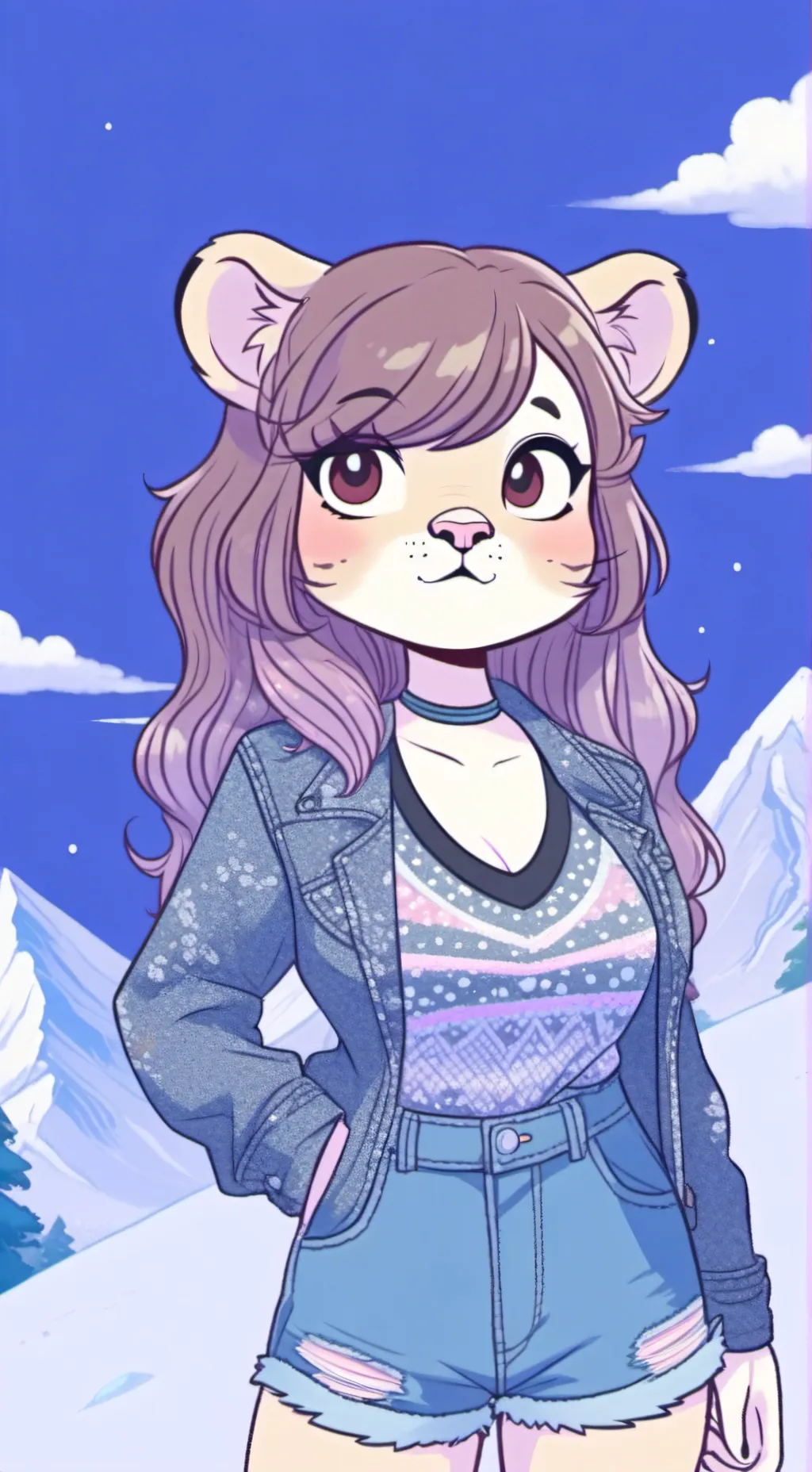 ai character: Vicky  background