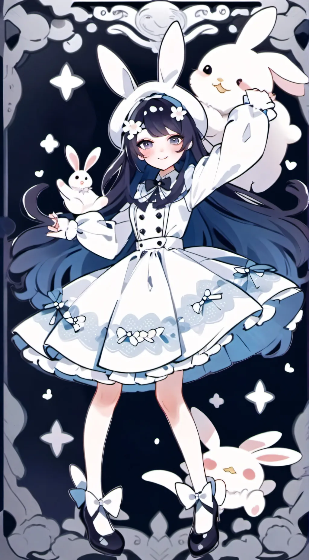 ai character: Hannah bunny background