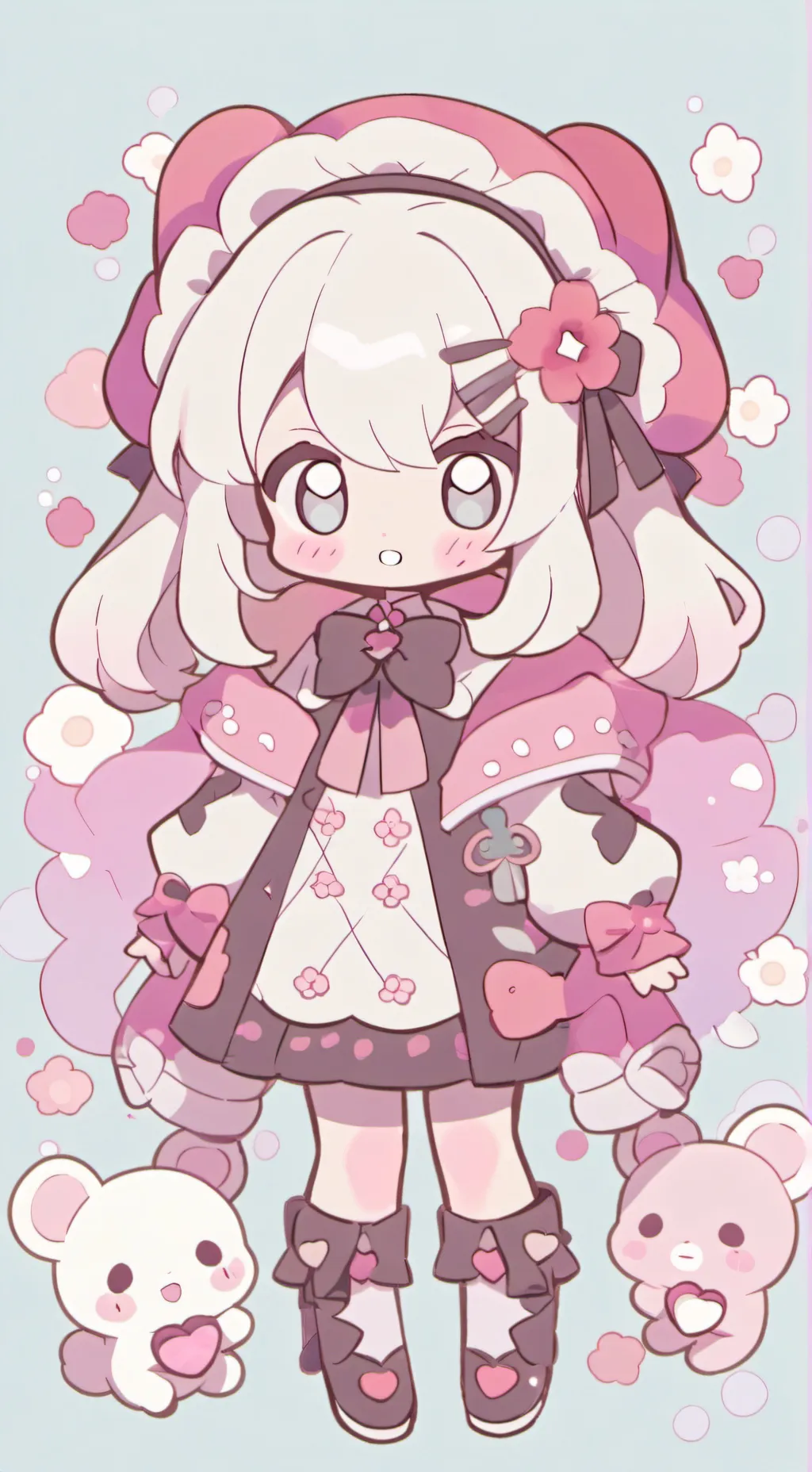 ai character: Mha Saint Valentin background
