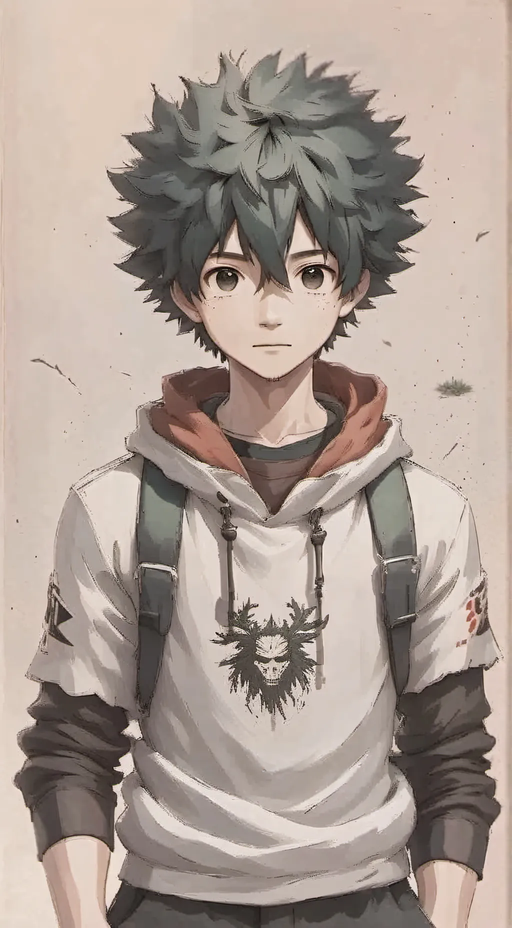 ai character: mha ruins background