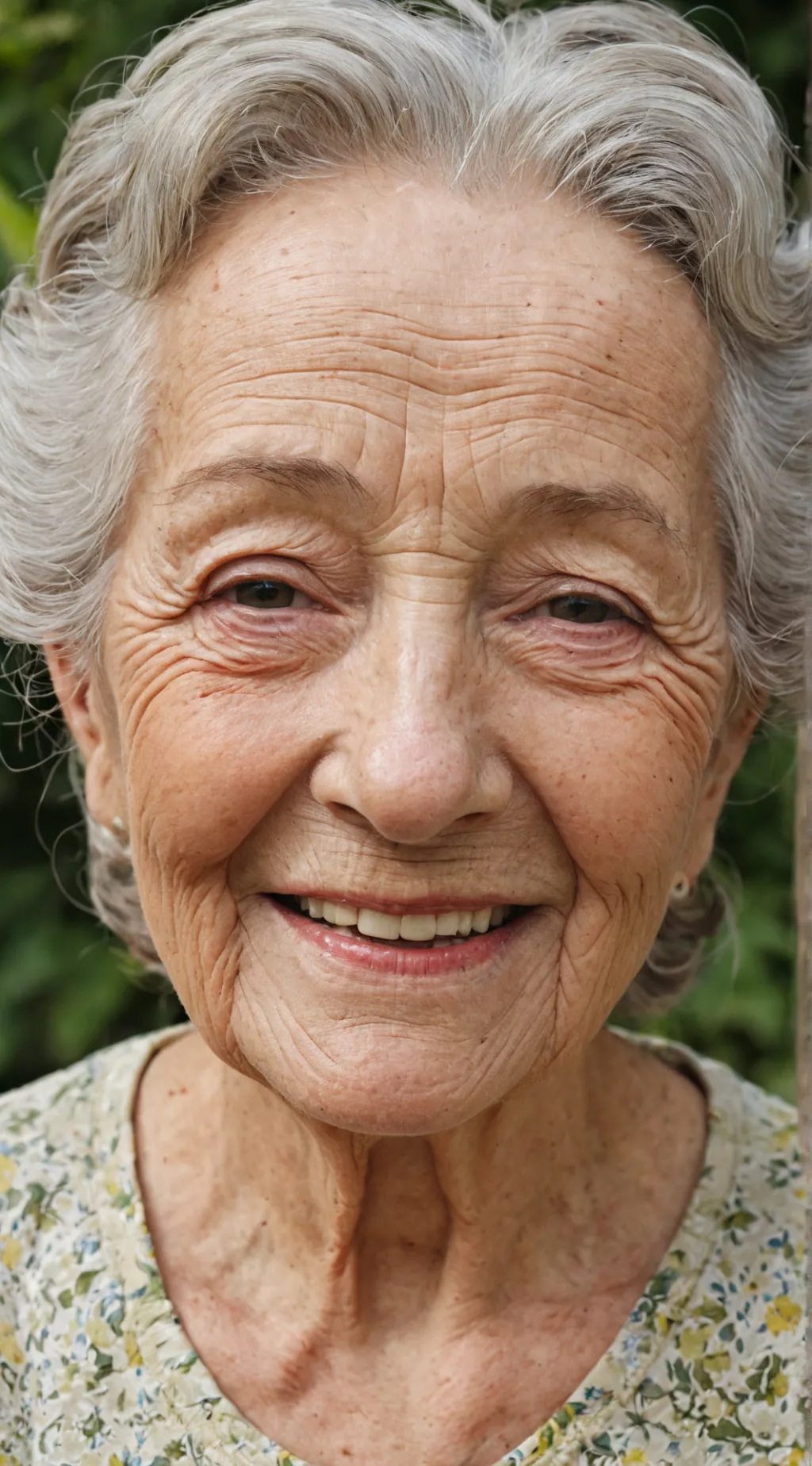 ai character: Old bondle lady ￼ background