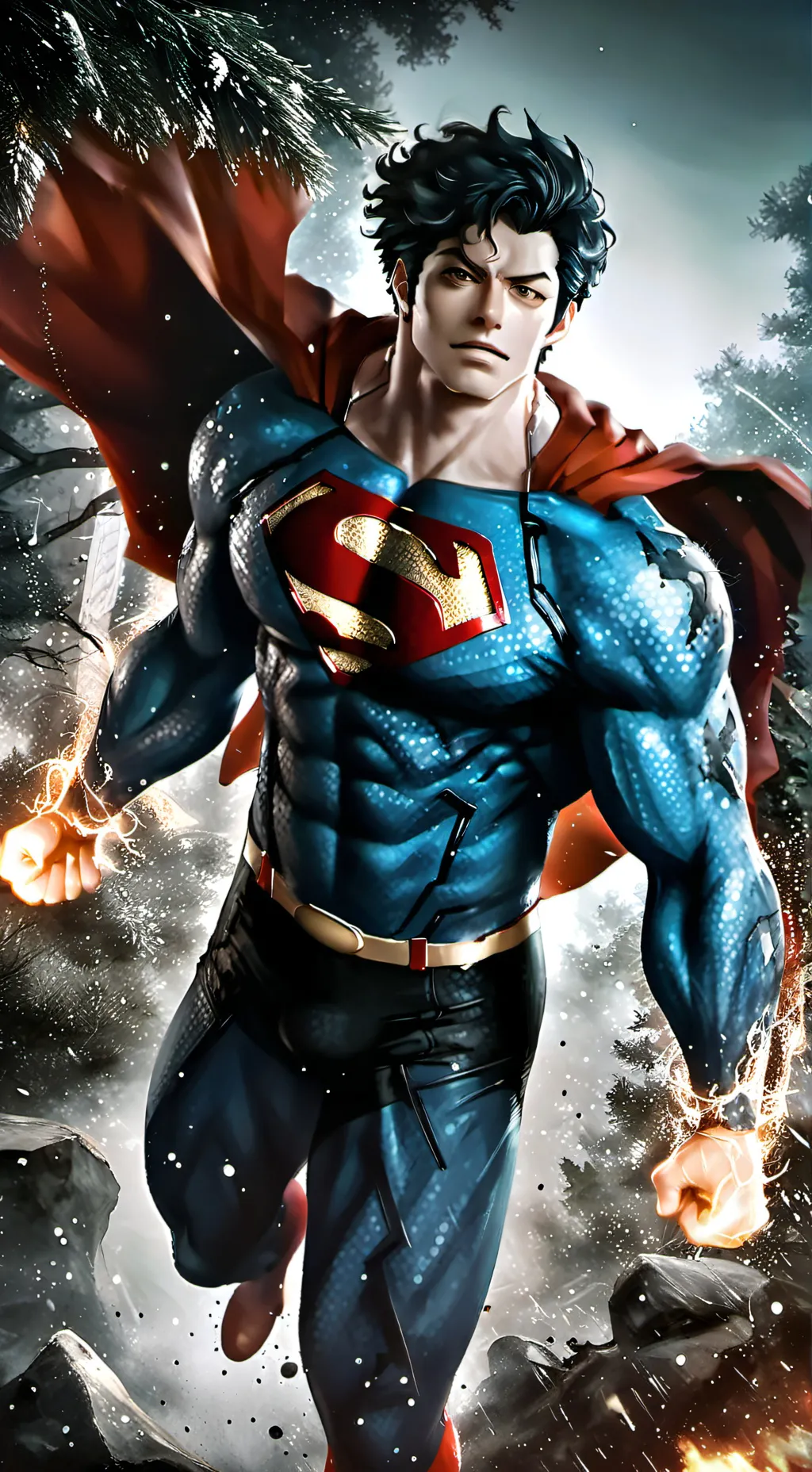 ai character: mha Superman background