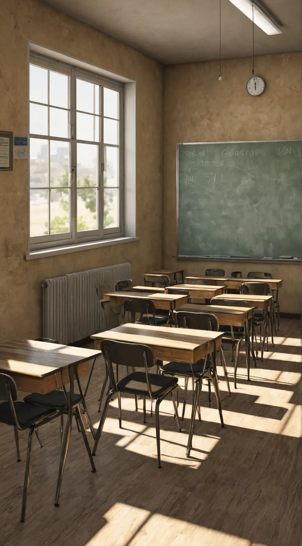 ai character: Classroom roleplay background