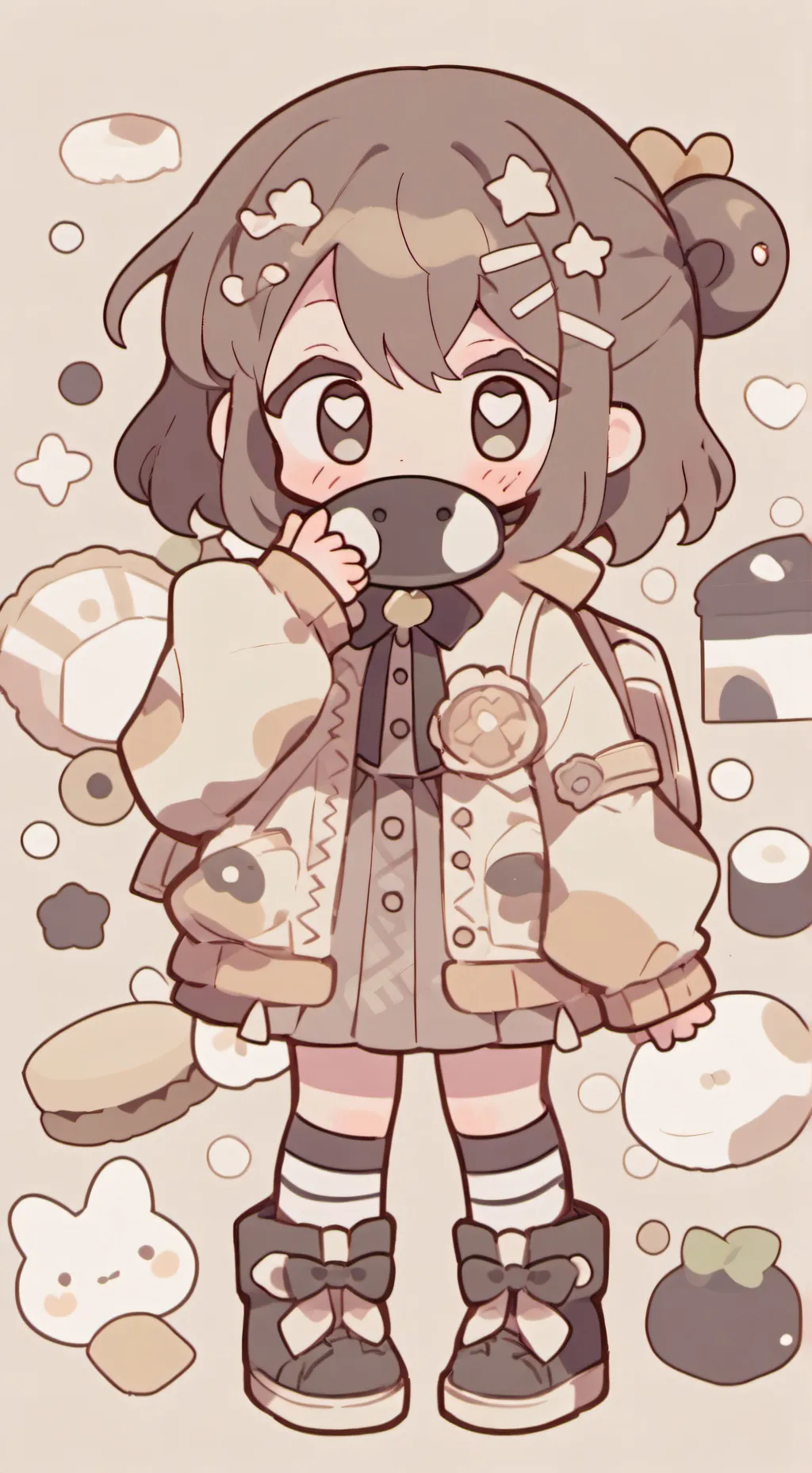 ai character: Sprunki oreo background