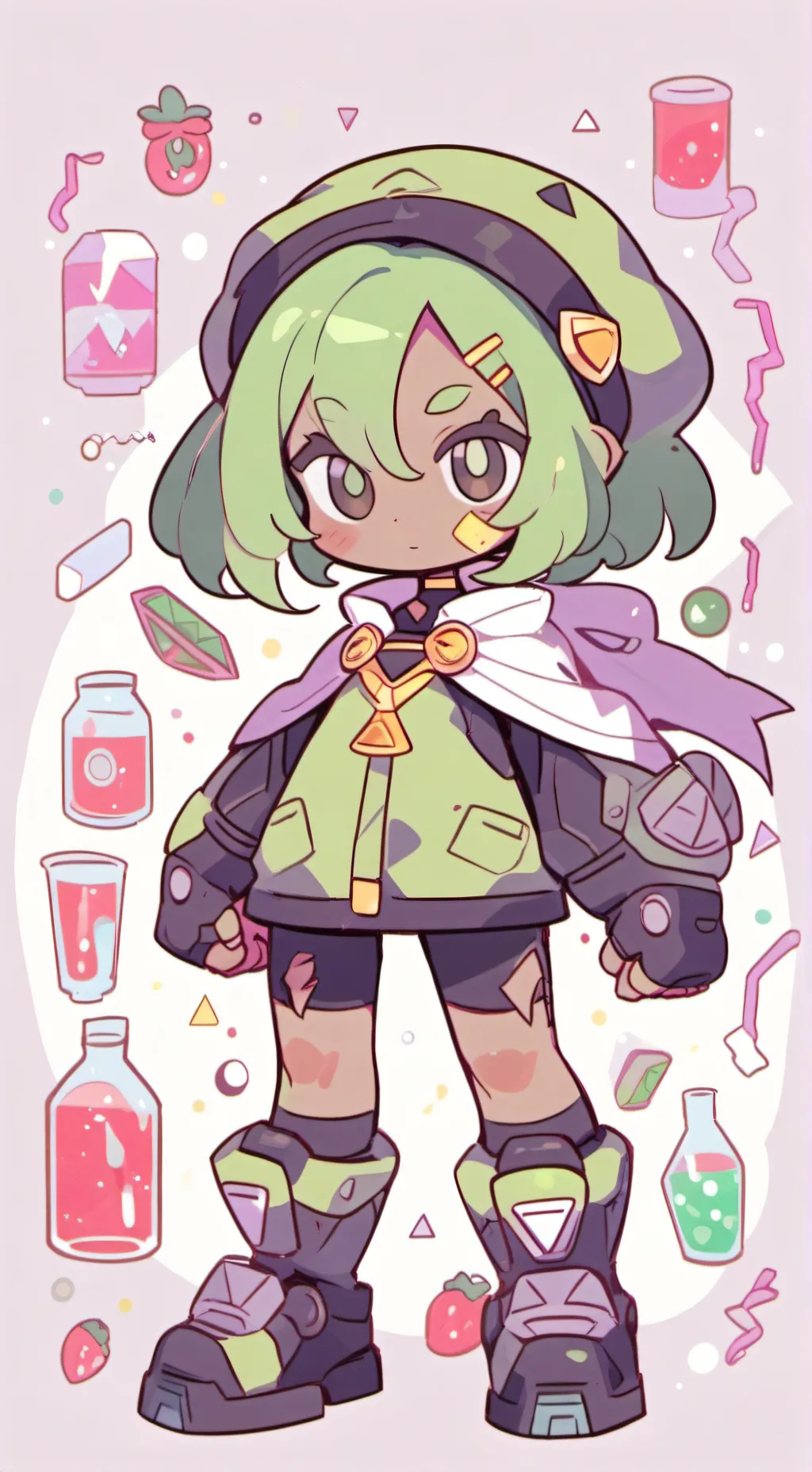 ai character: SCIENCE SODA C ★ background