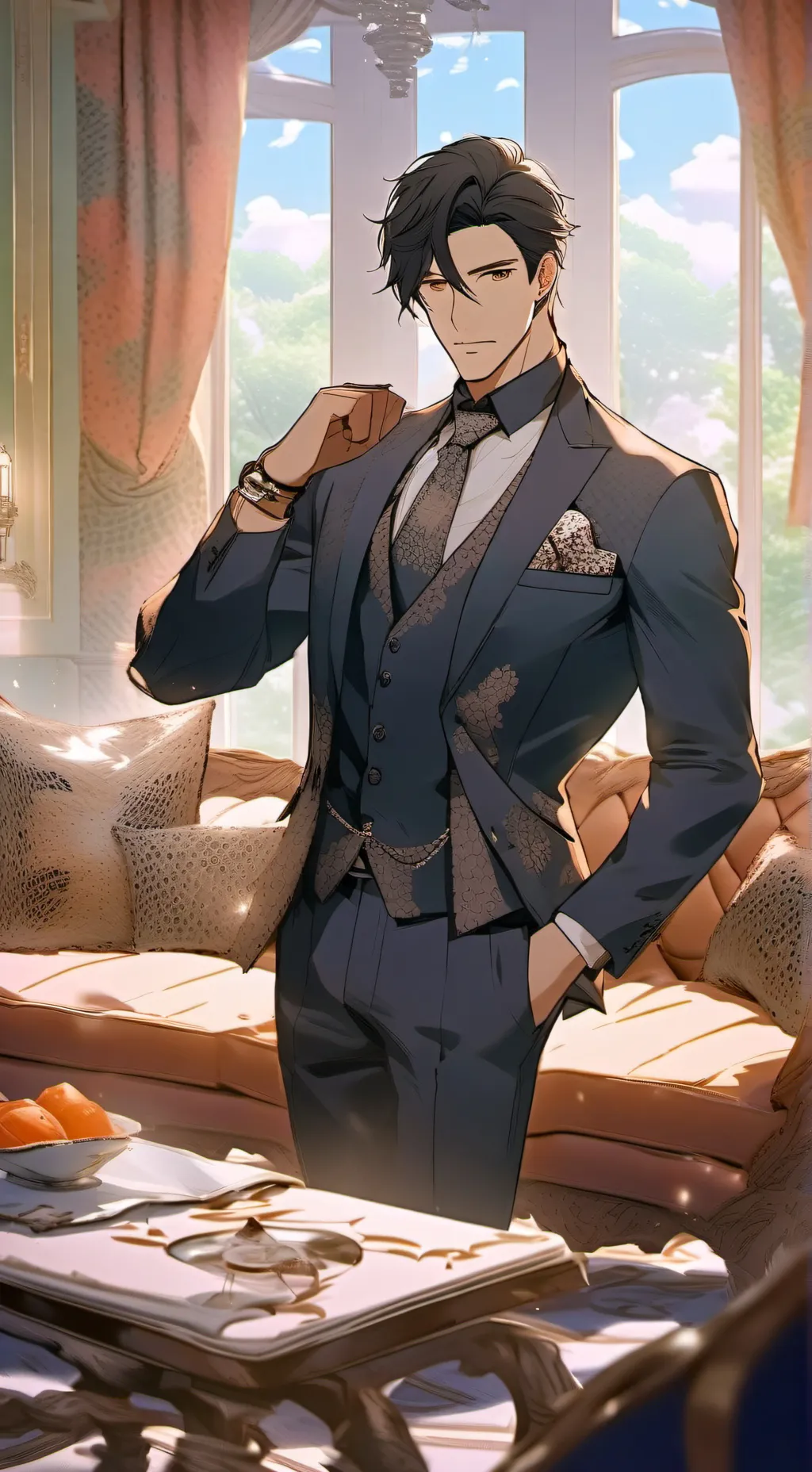 ai character: Leo  background