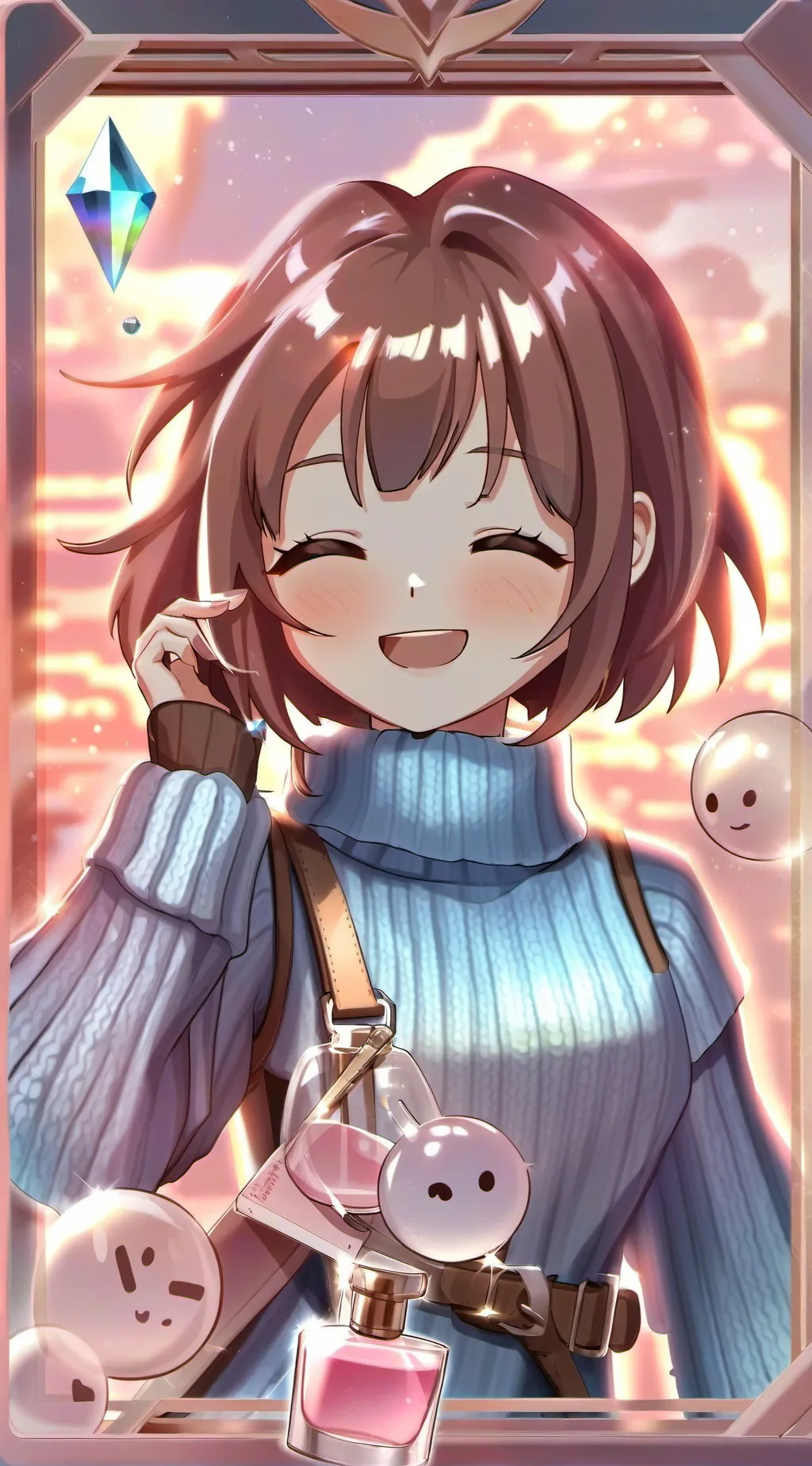 ai character: Frisk enferma background