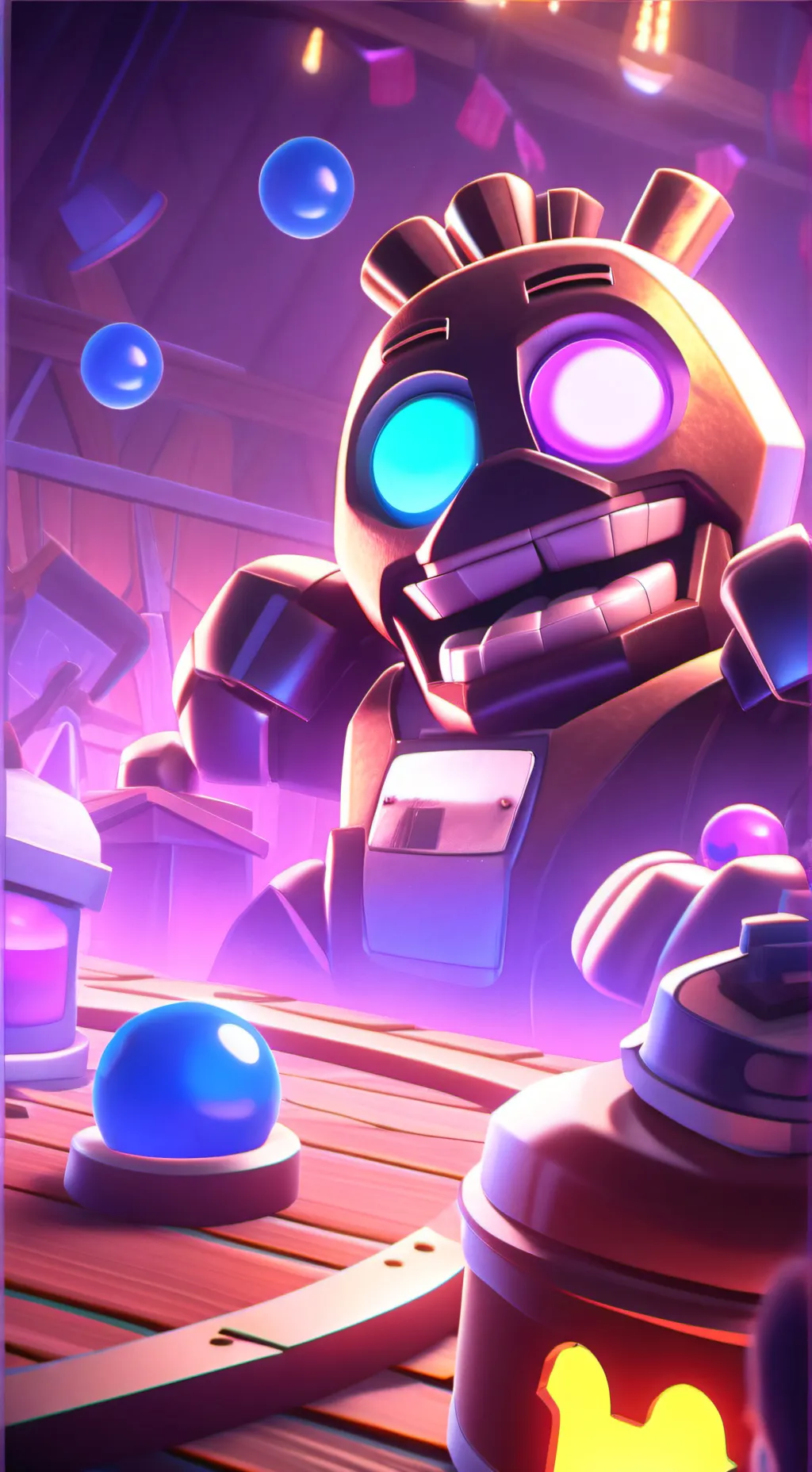 ai character:  christmas party background