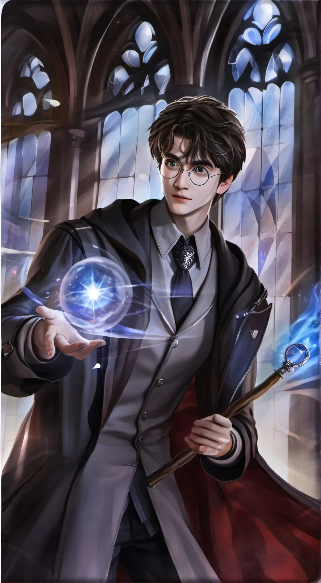 ai character: harry potter background