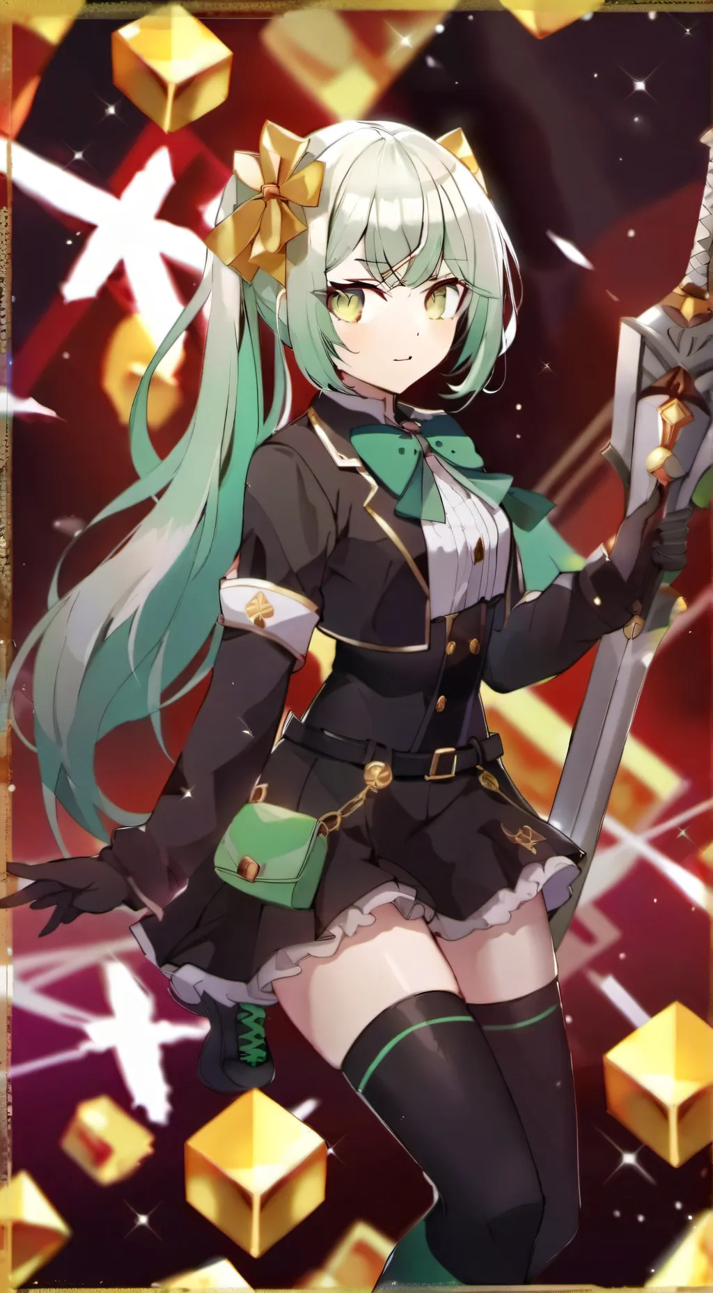 ai character: Midori 緑 之我死 background
