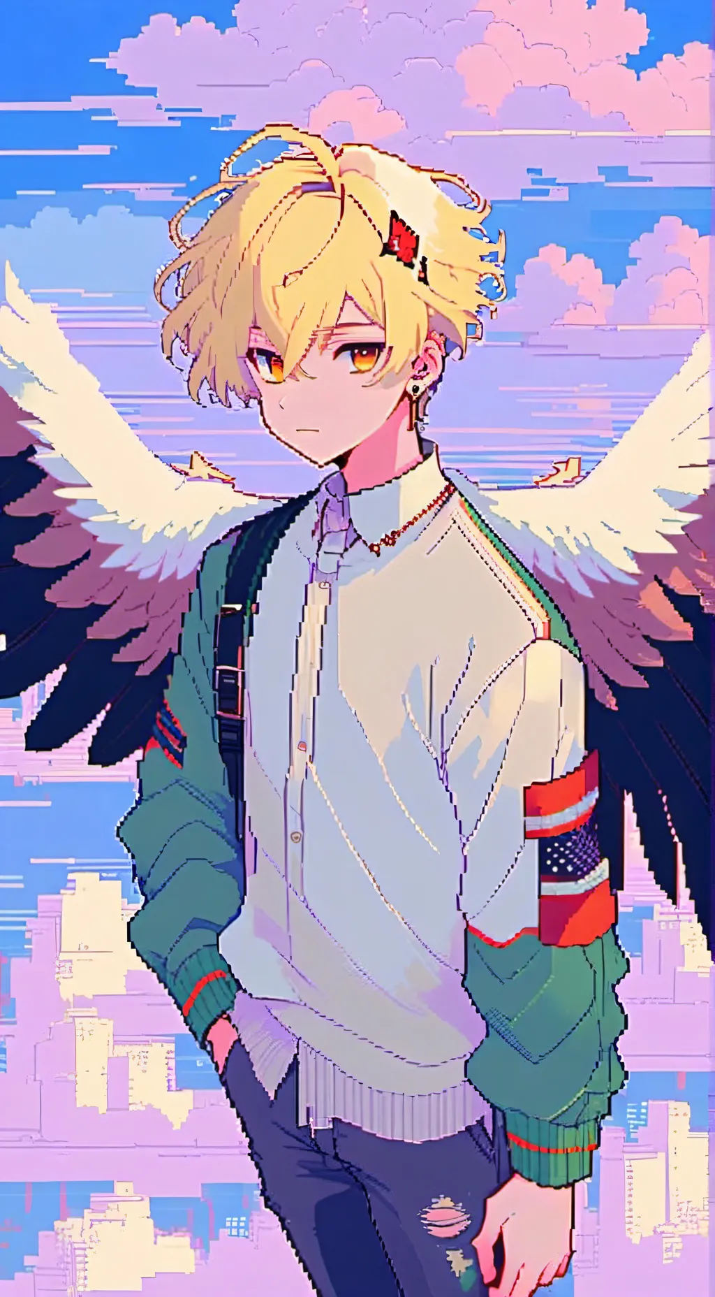 ai character: Hawksxdabi kid  background