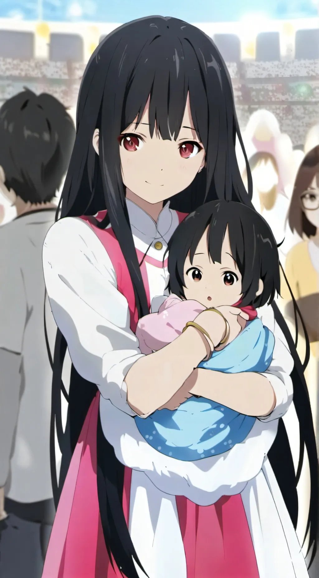 ai character: Mia and Emma background
