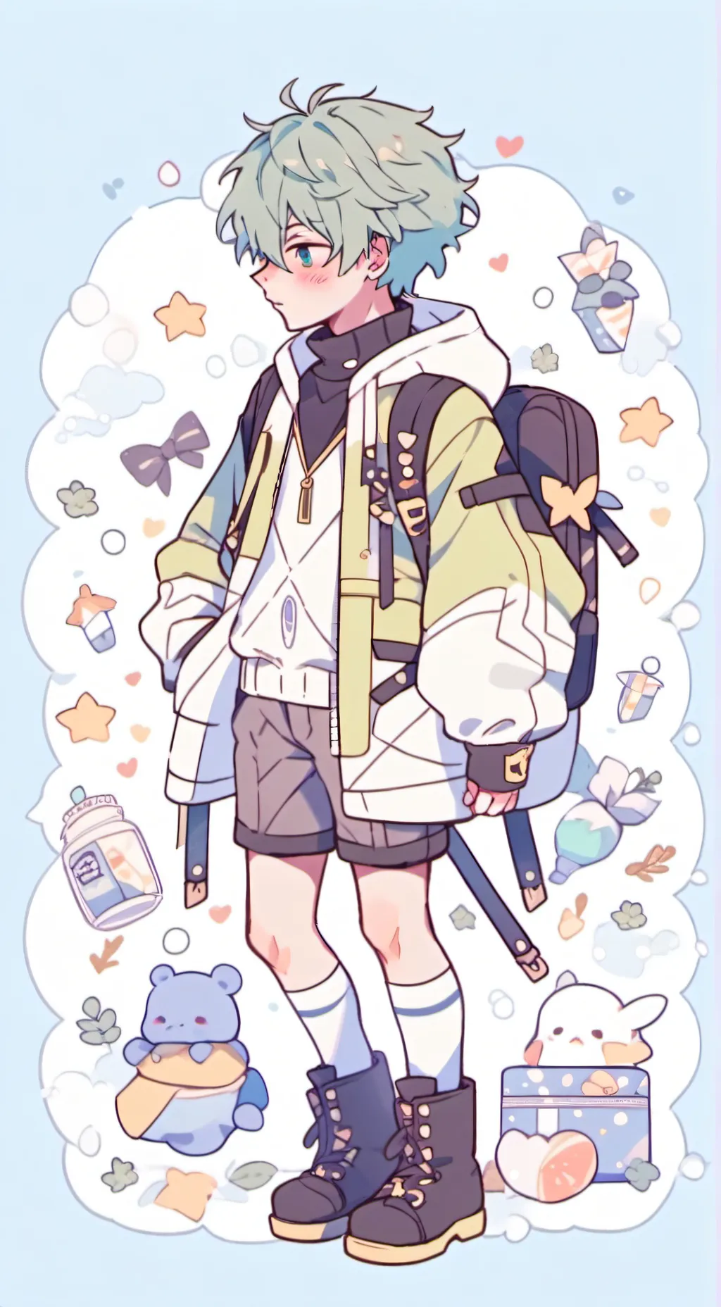 ai character: deku🤗🤗 background