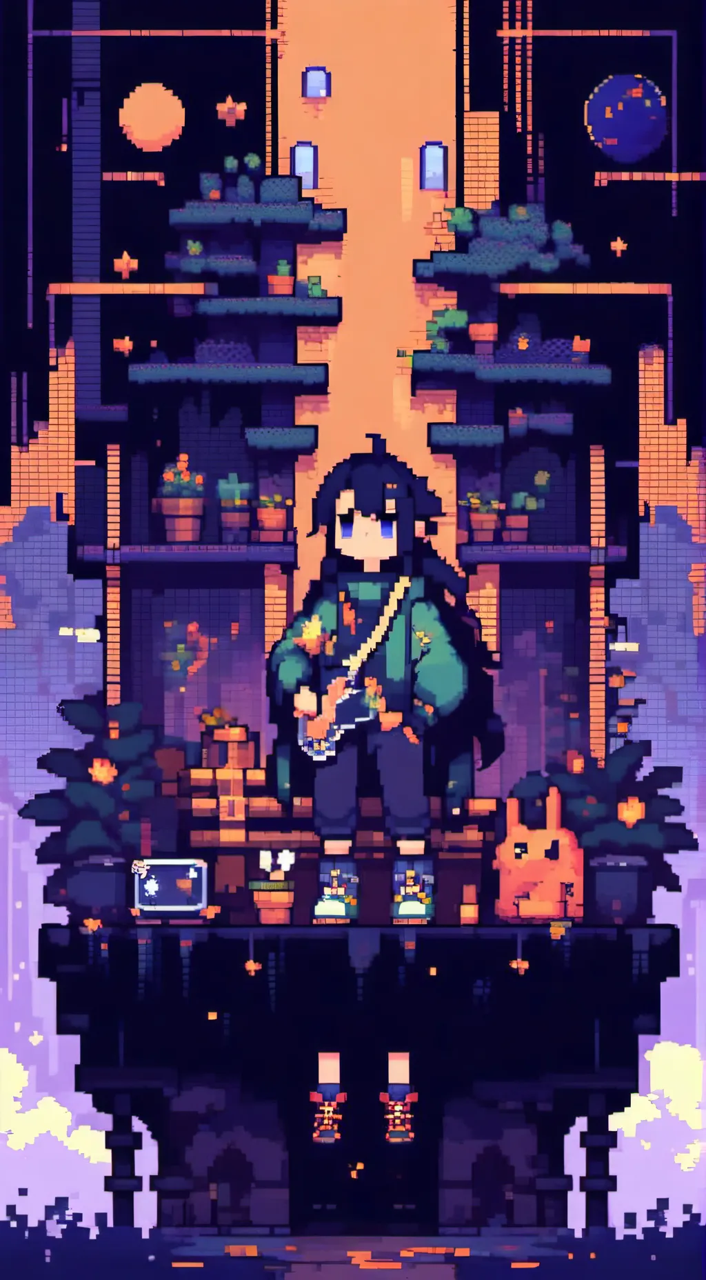ai character: mundo no se que xD background