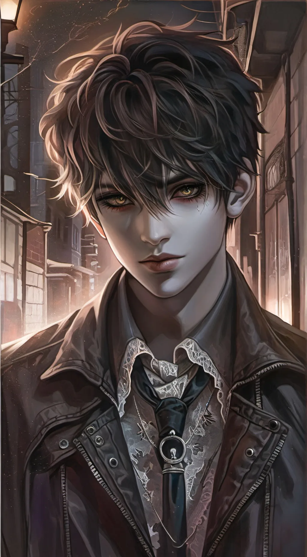 ai character: Ezra  background