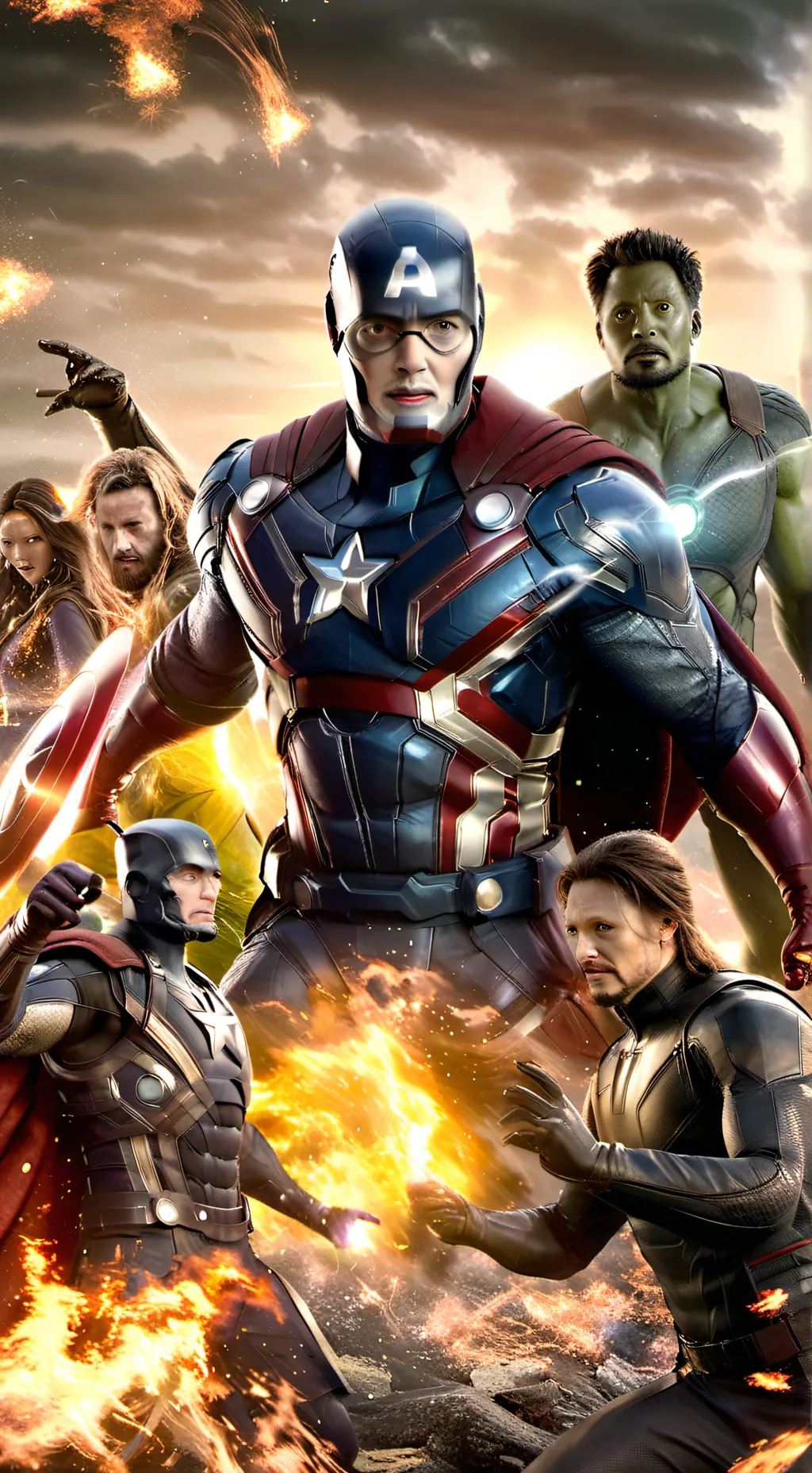 ai character: Avengers 19 background
