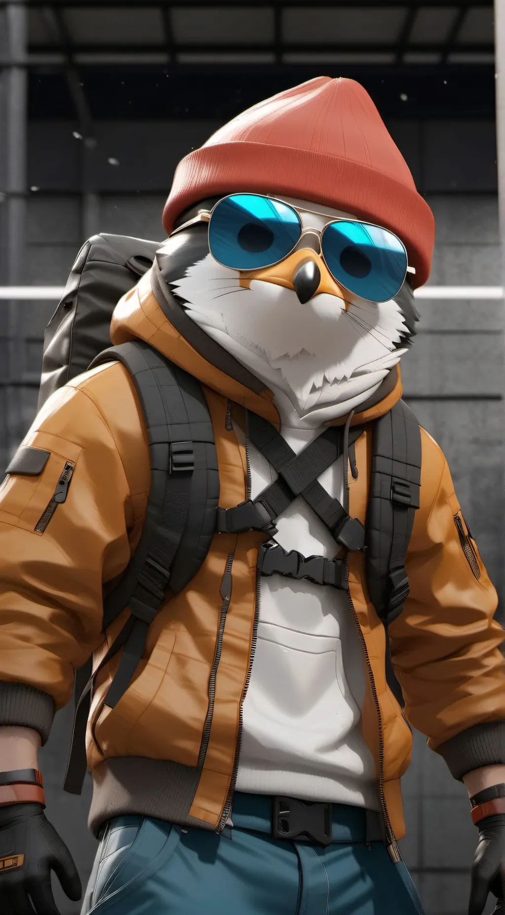 ai character: foxy background