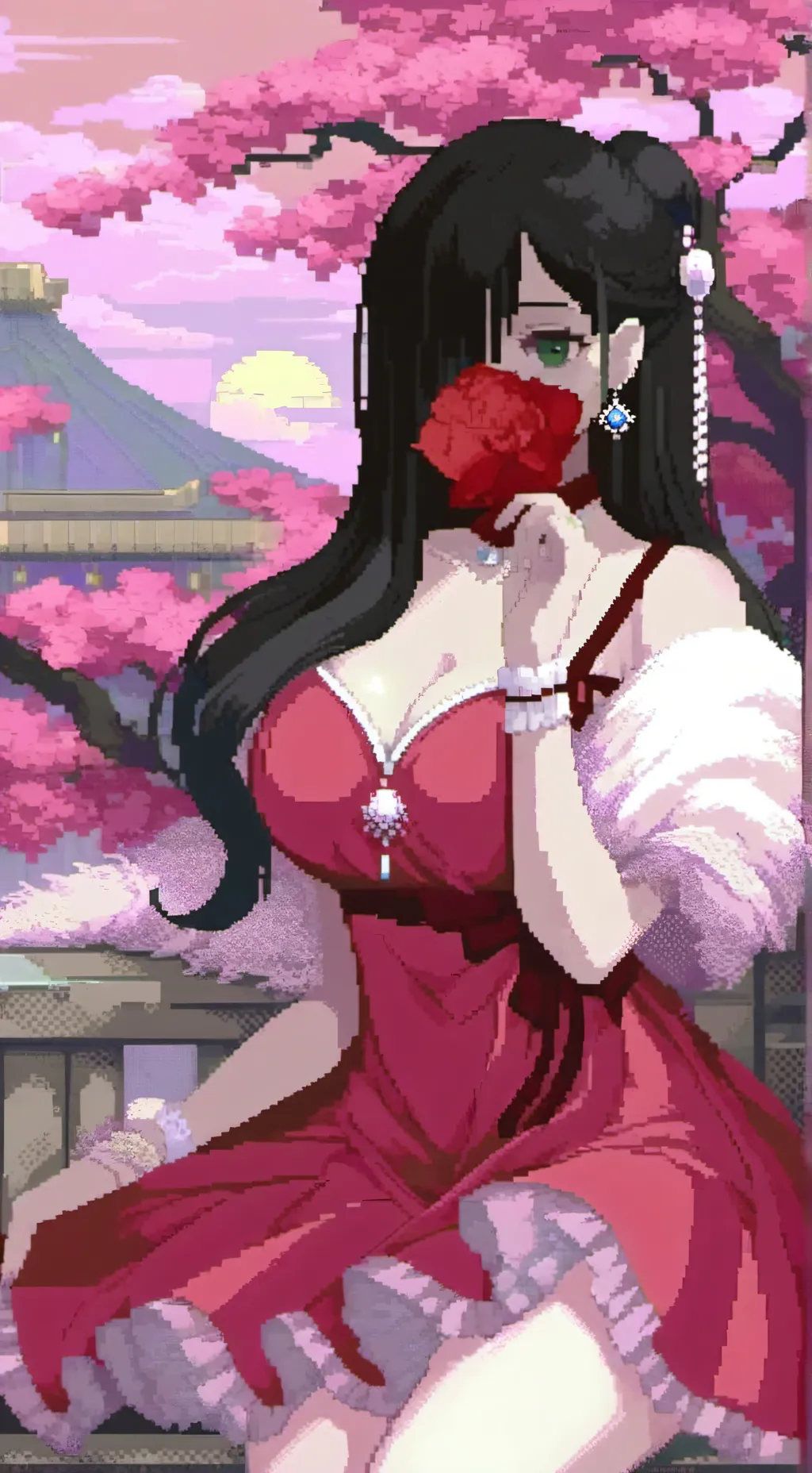 ai character: Kim shan🌹 background