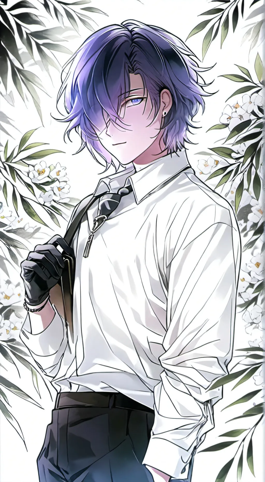ai character: nabi x santi background