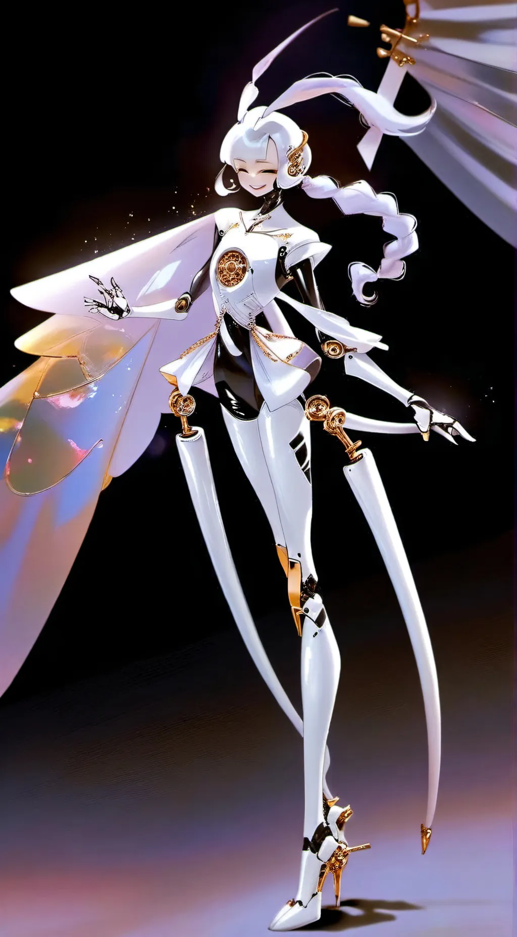 ai character: cyborg  background