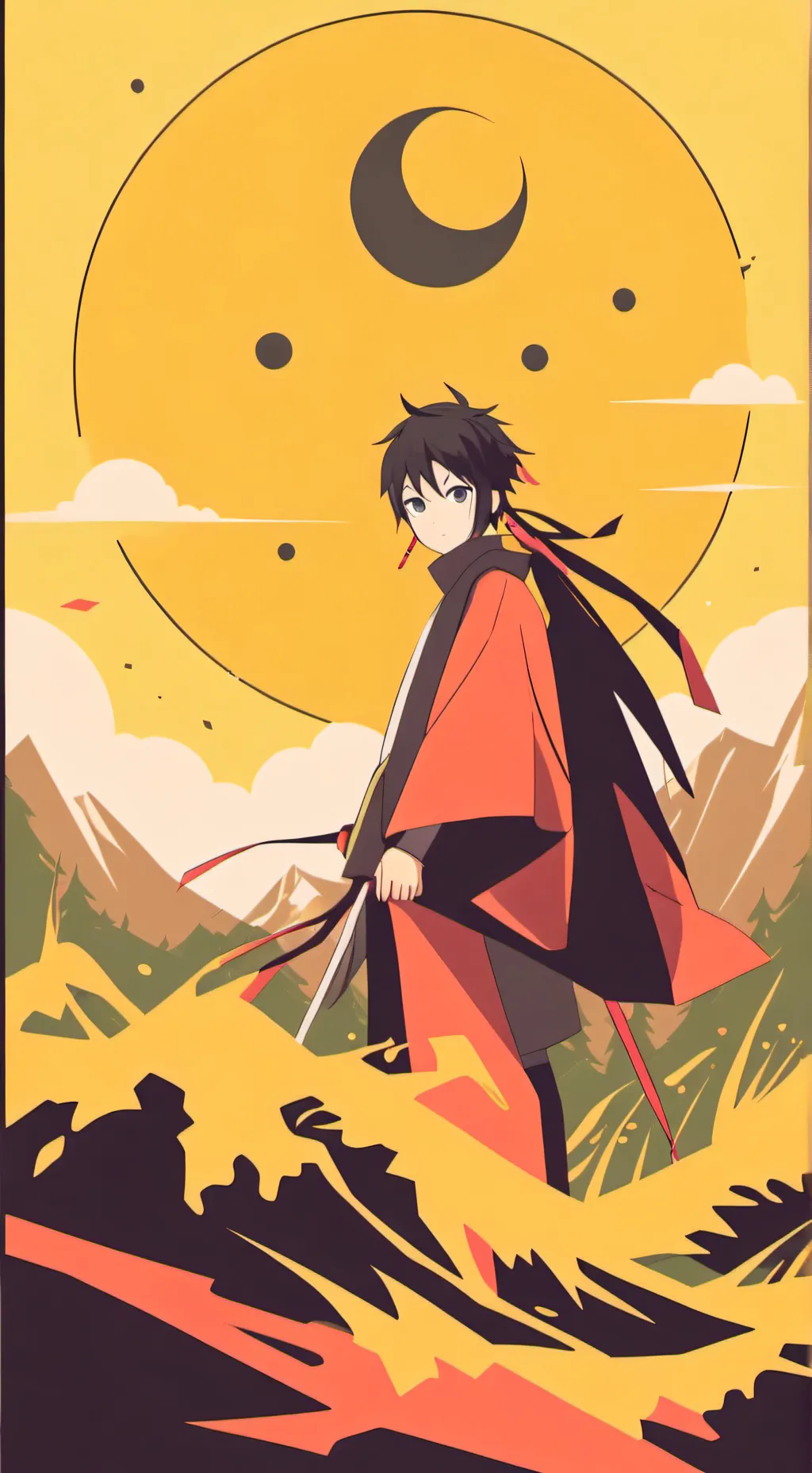 ai character: Ltachi uchiha background