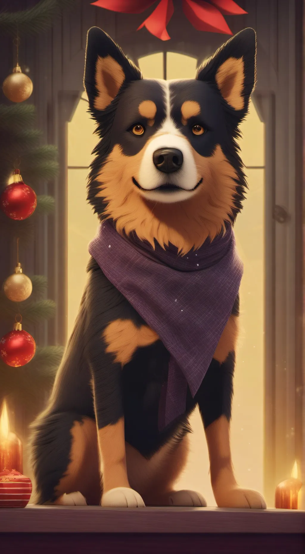 ai character: xmas toons background