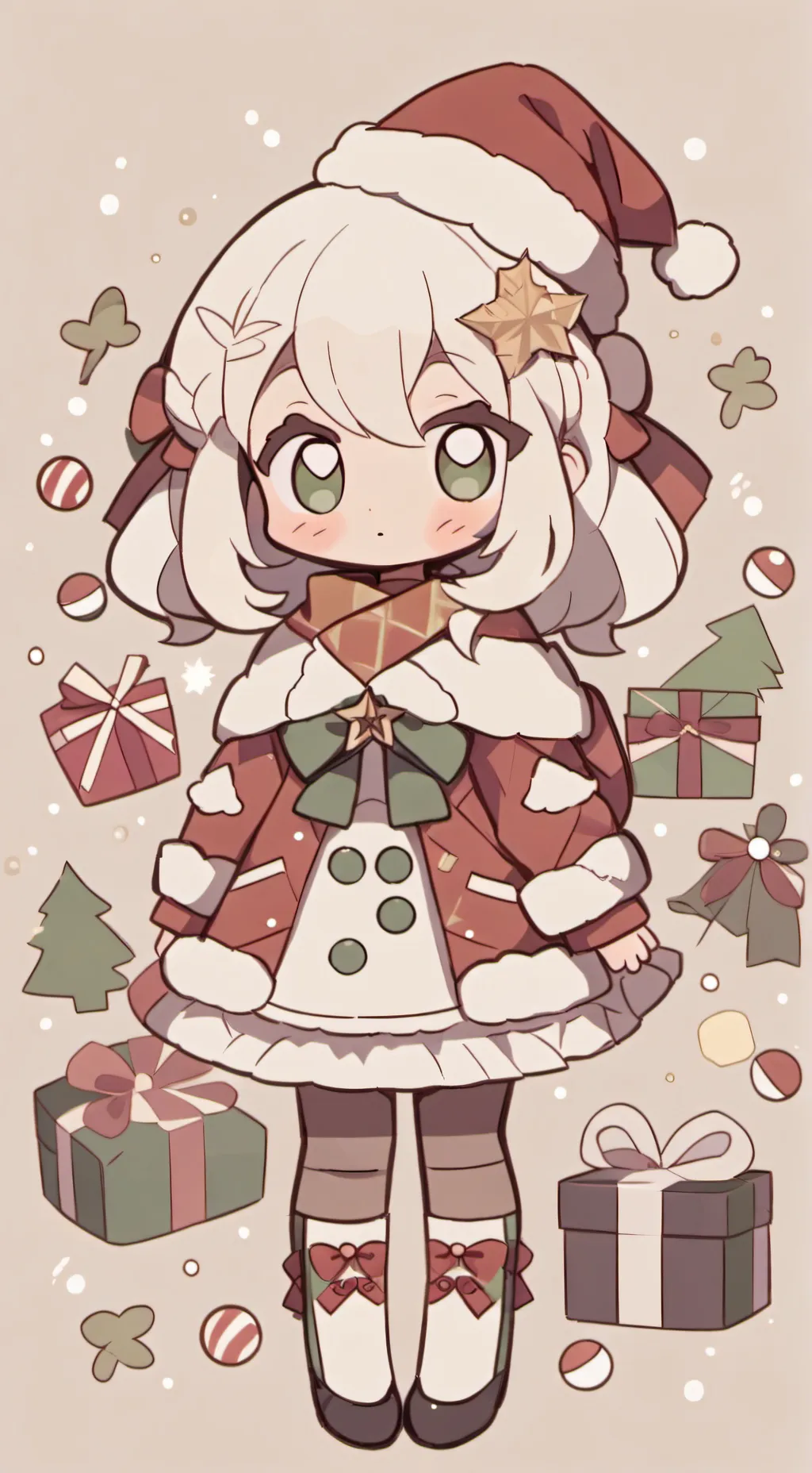 ai character: Fpe Christmas  background
