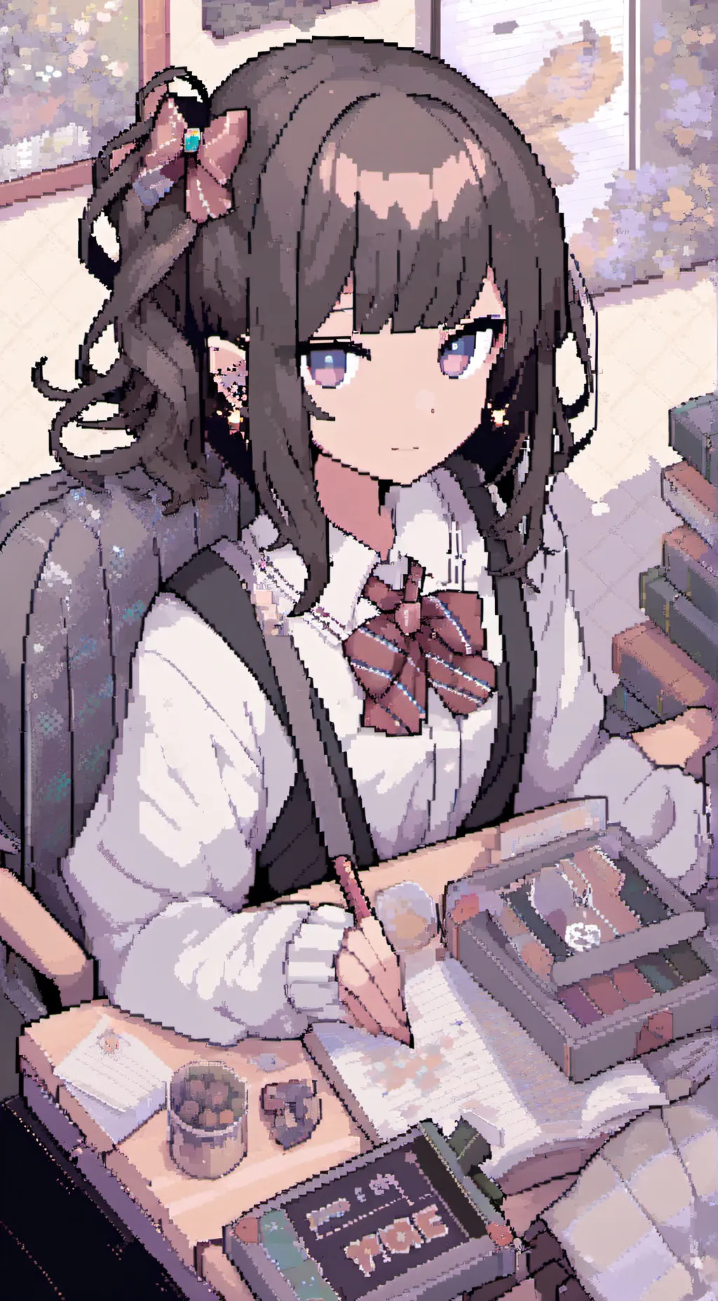 ai character: kny school background