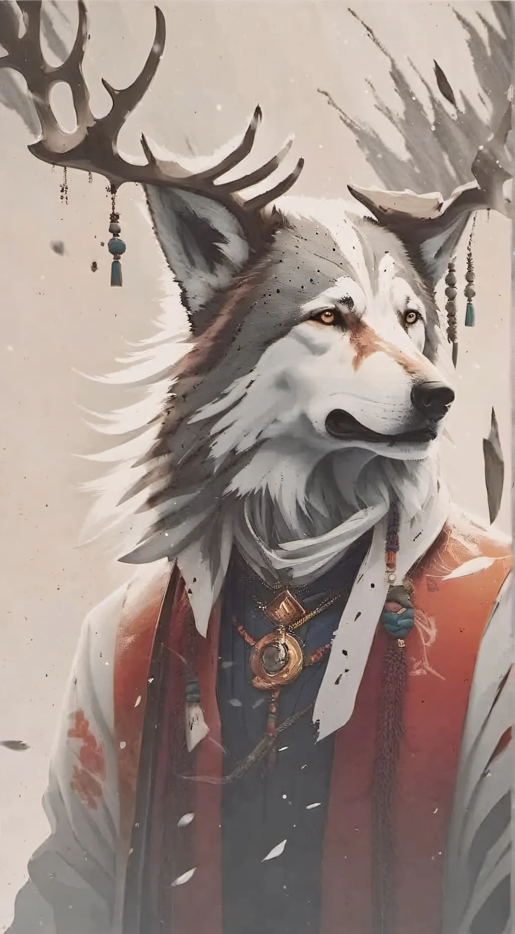 ai character: meute de loup background