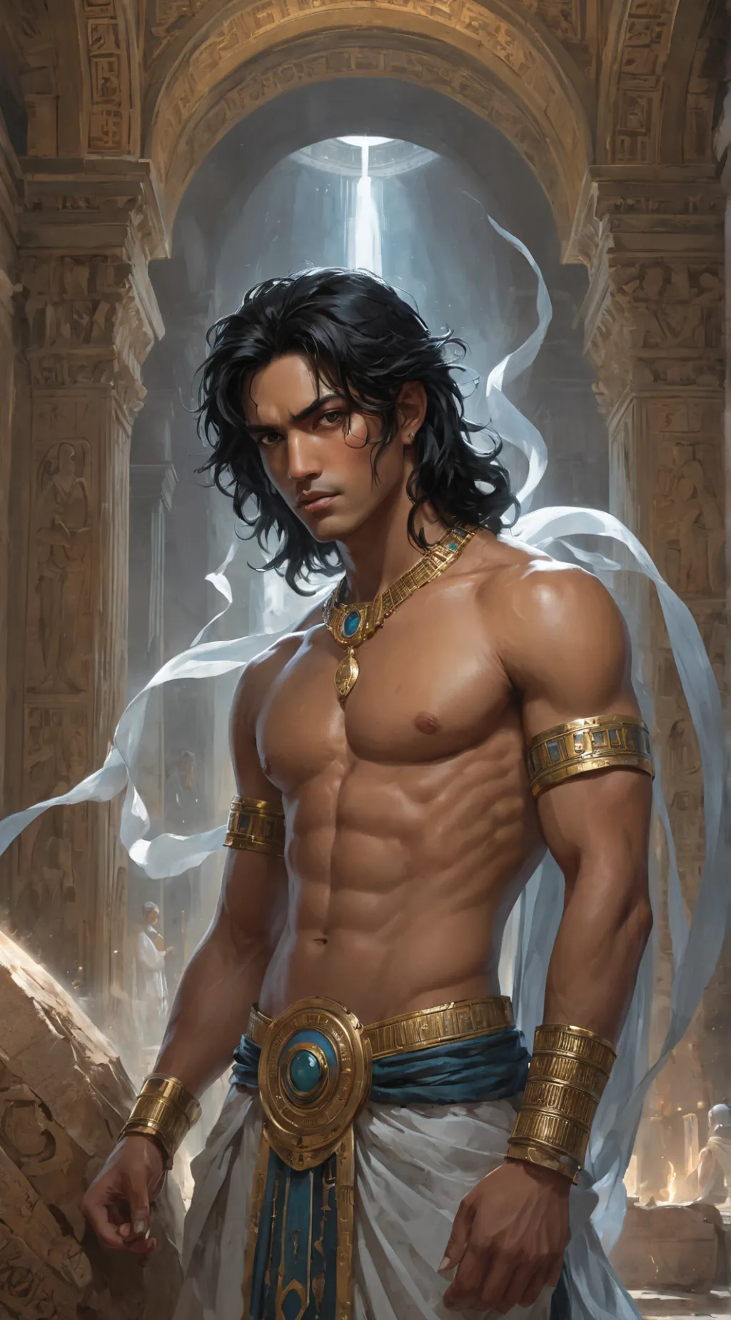 ai character: Damien background