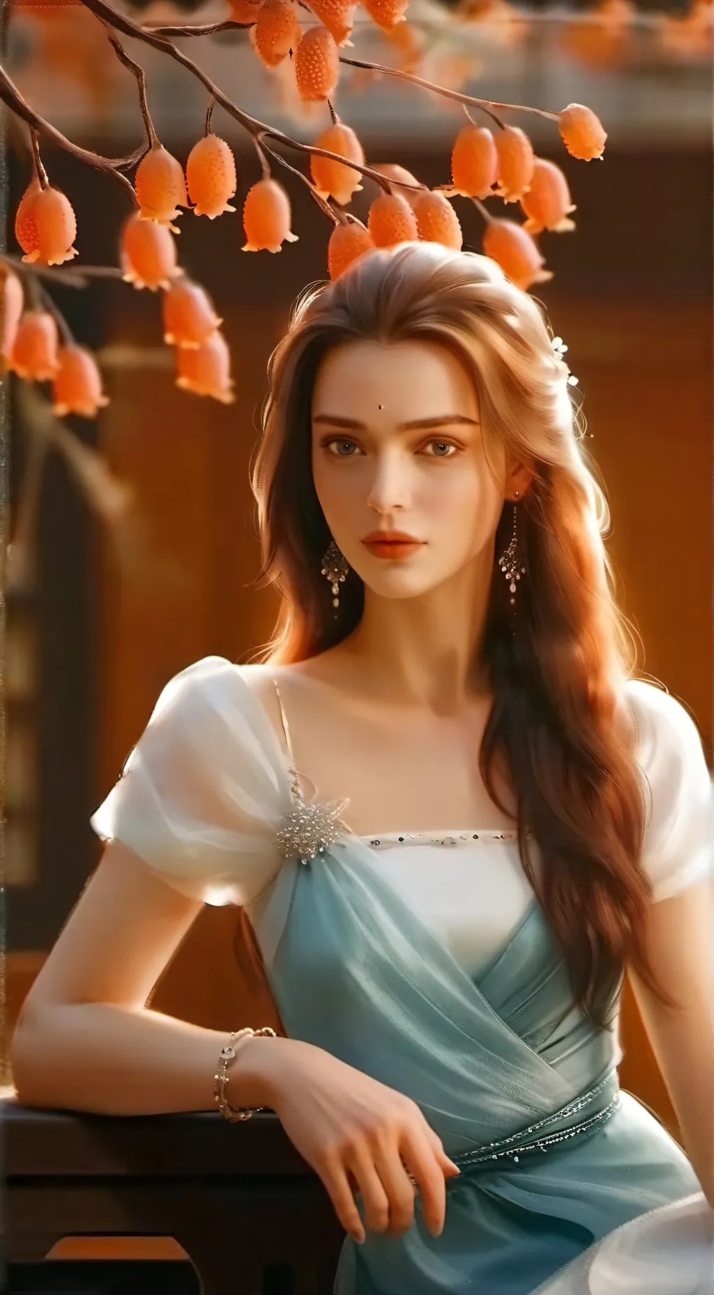 ai character: Sadie sink background