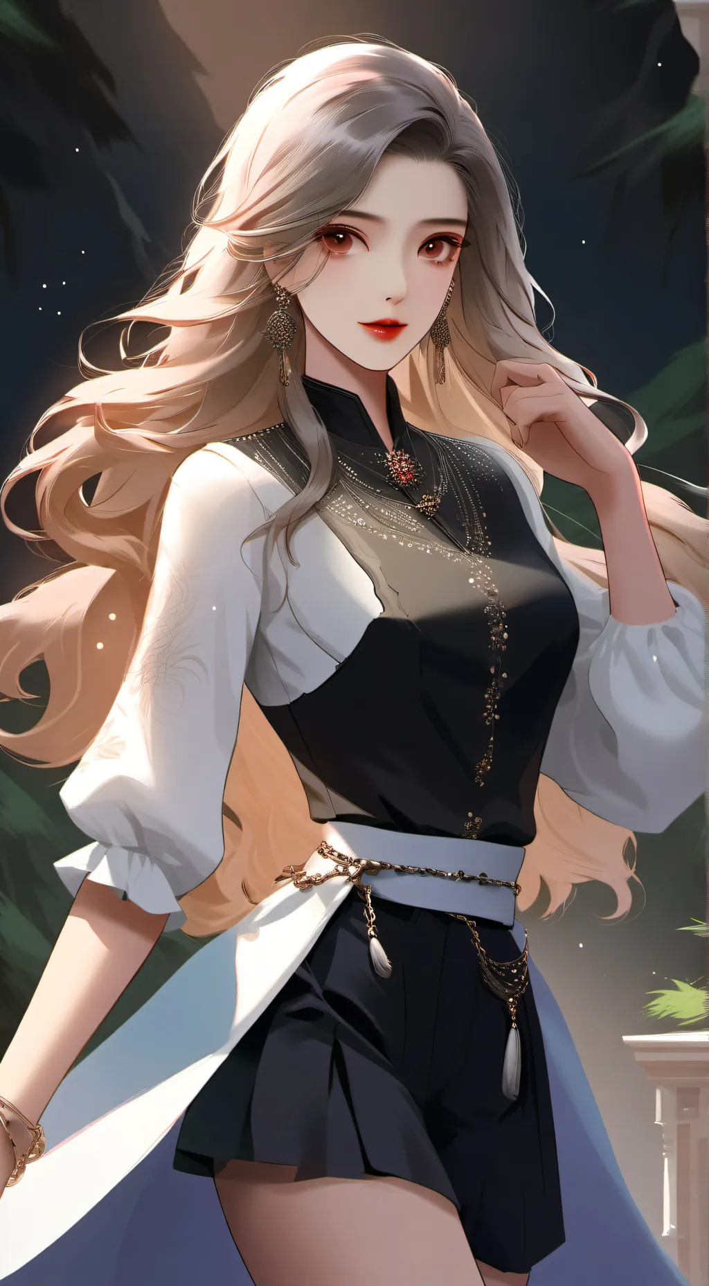 ai character: katy  background