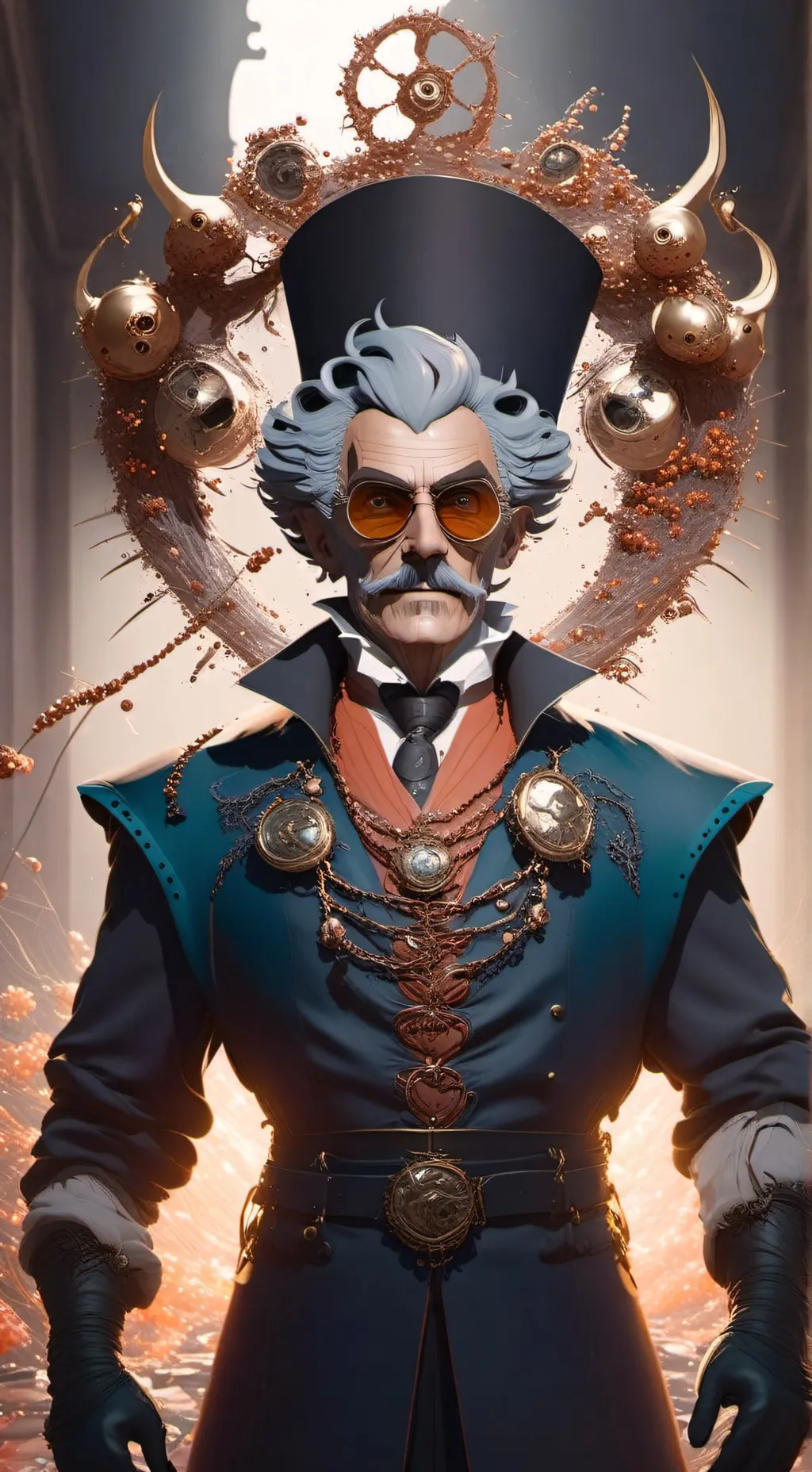 ai character: 💉 man of evil  background