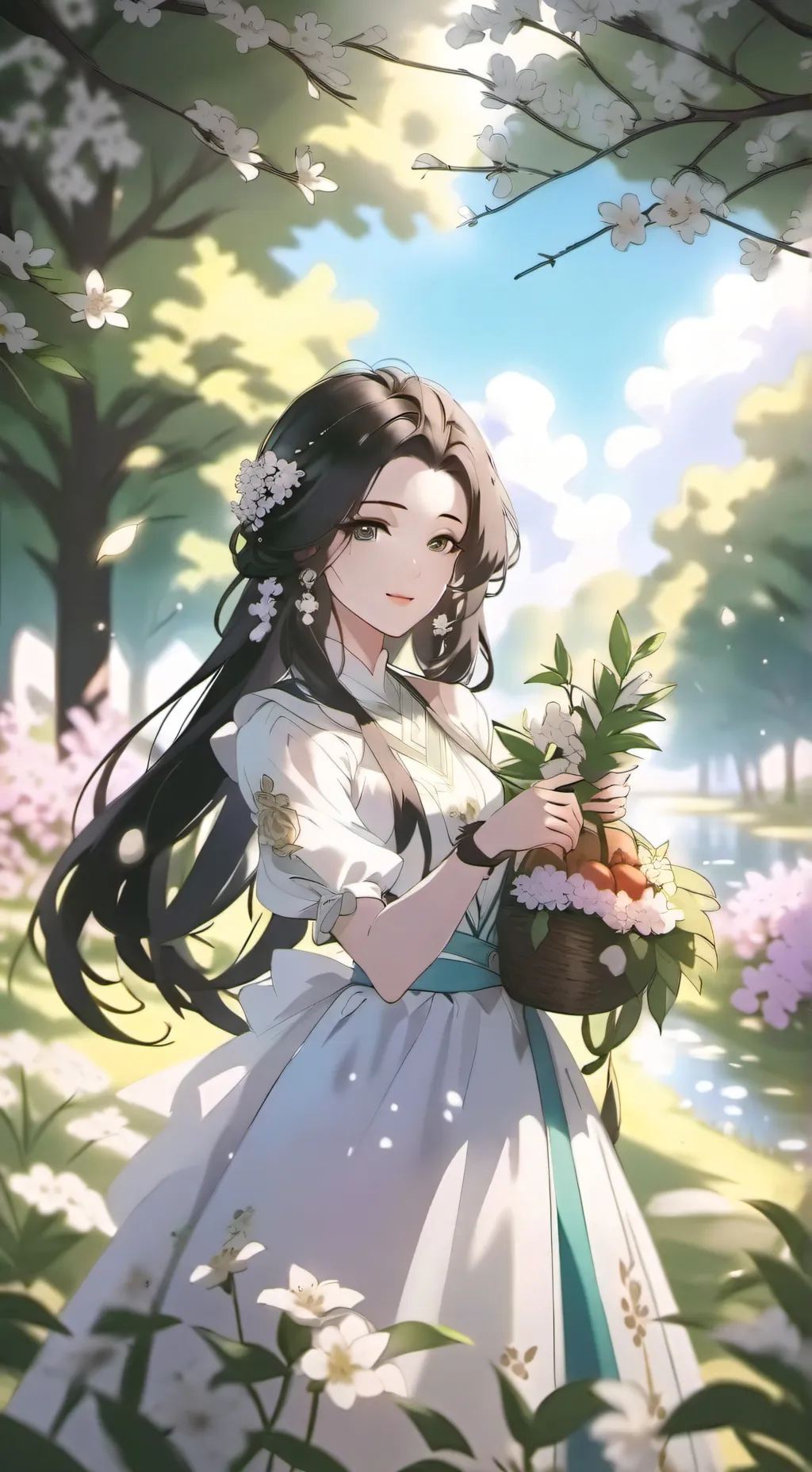 ai character: Mangopools gf anna background