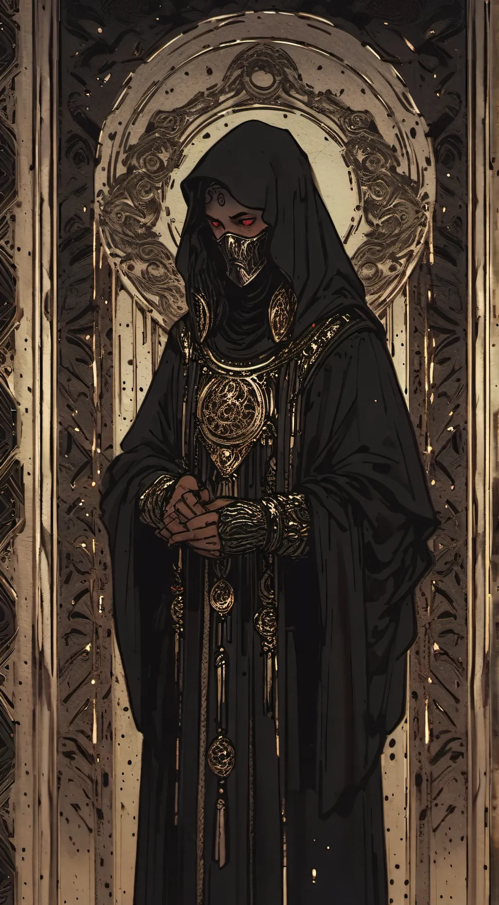 ai character: la muerte  background