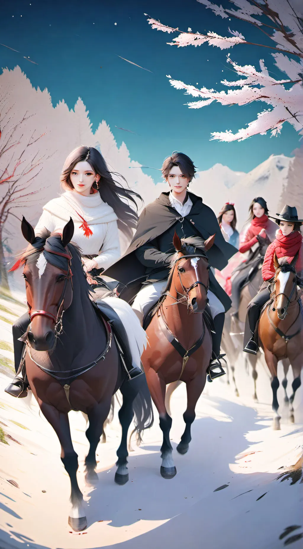 ai character: Trail ride background