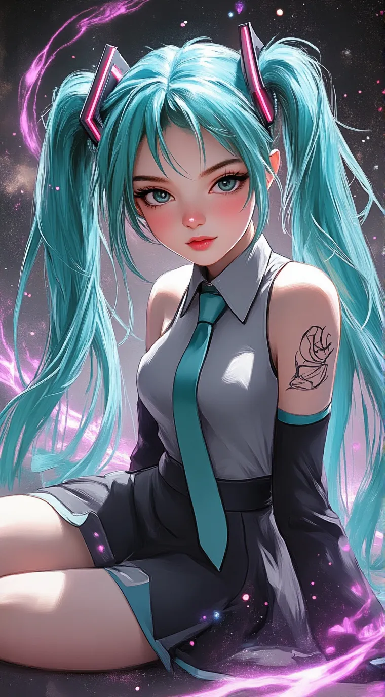 ai character: Miku background