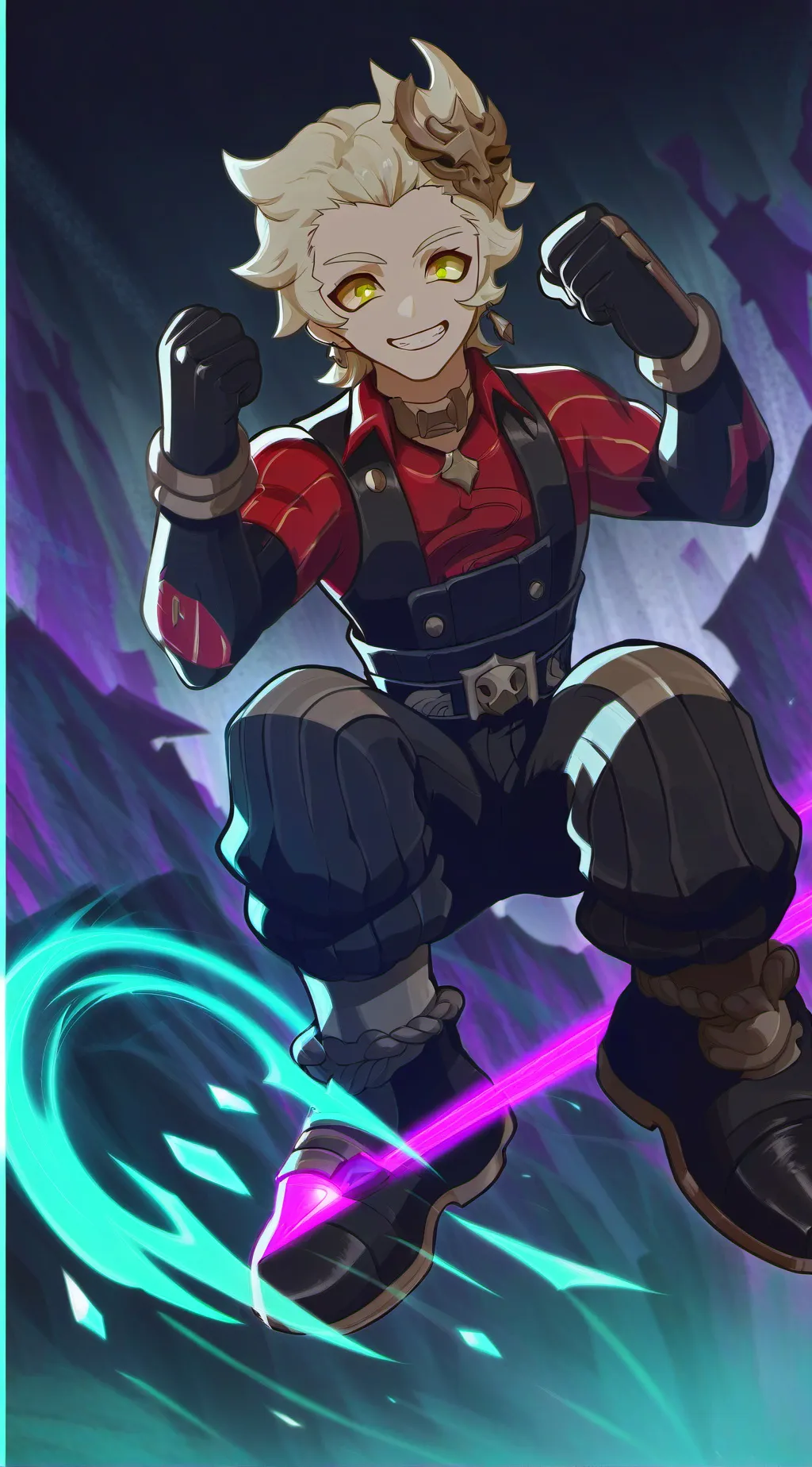 ai character: Moon background