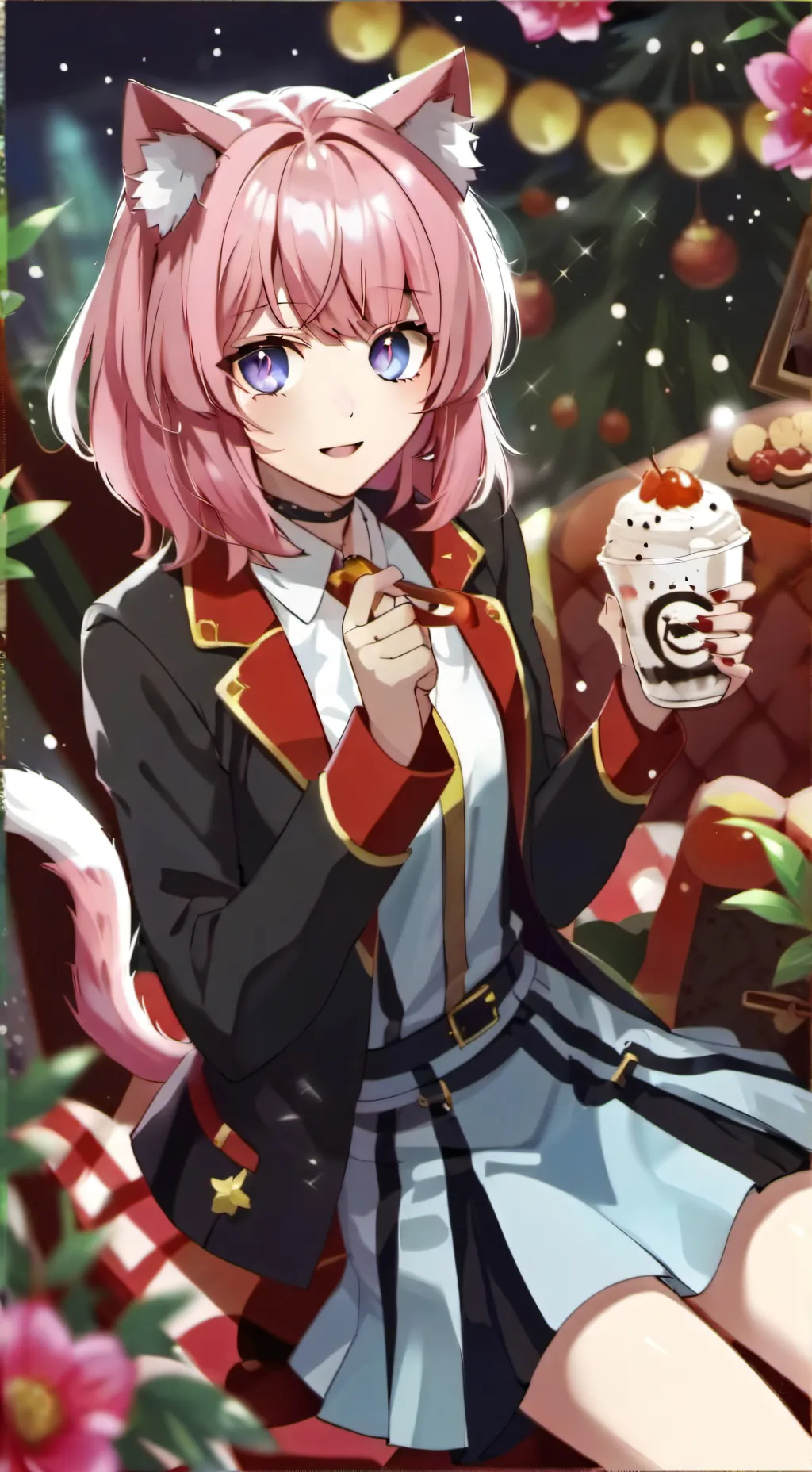 ai character: Nice UwU cat background