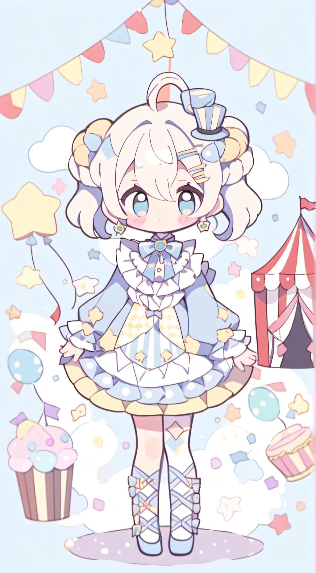 ai character: TADC cookie background