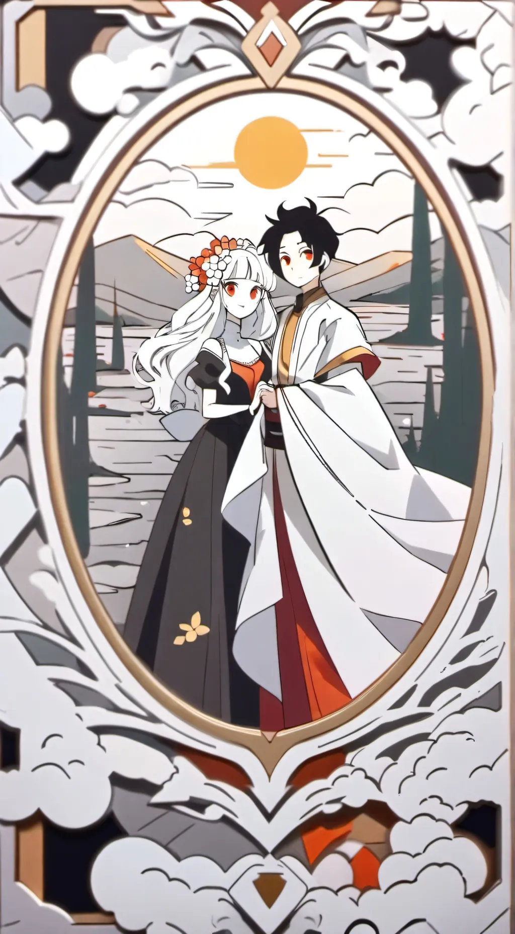 ai character: James and Linda  background