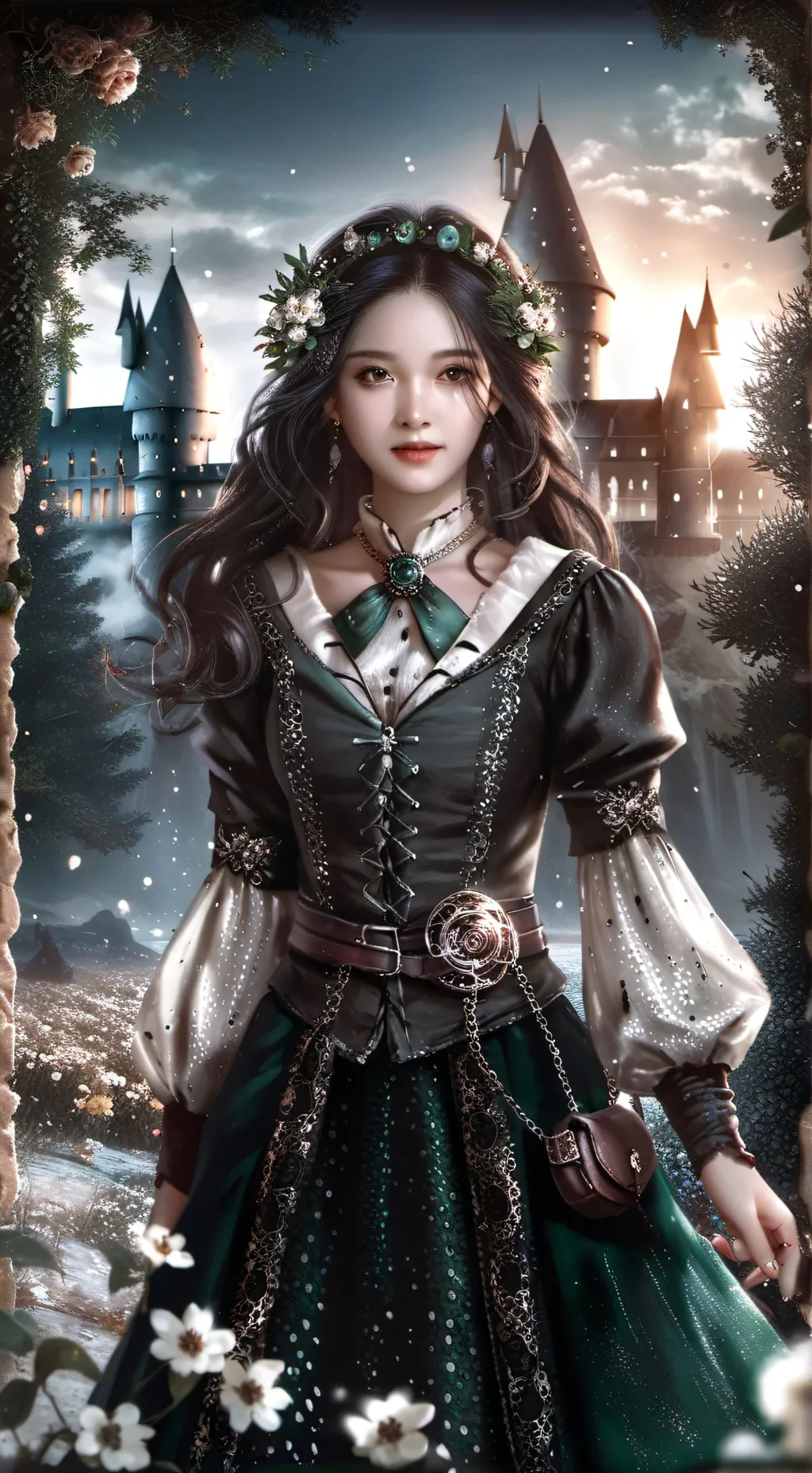 ai character: Hogwarts Fairy background