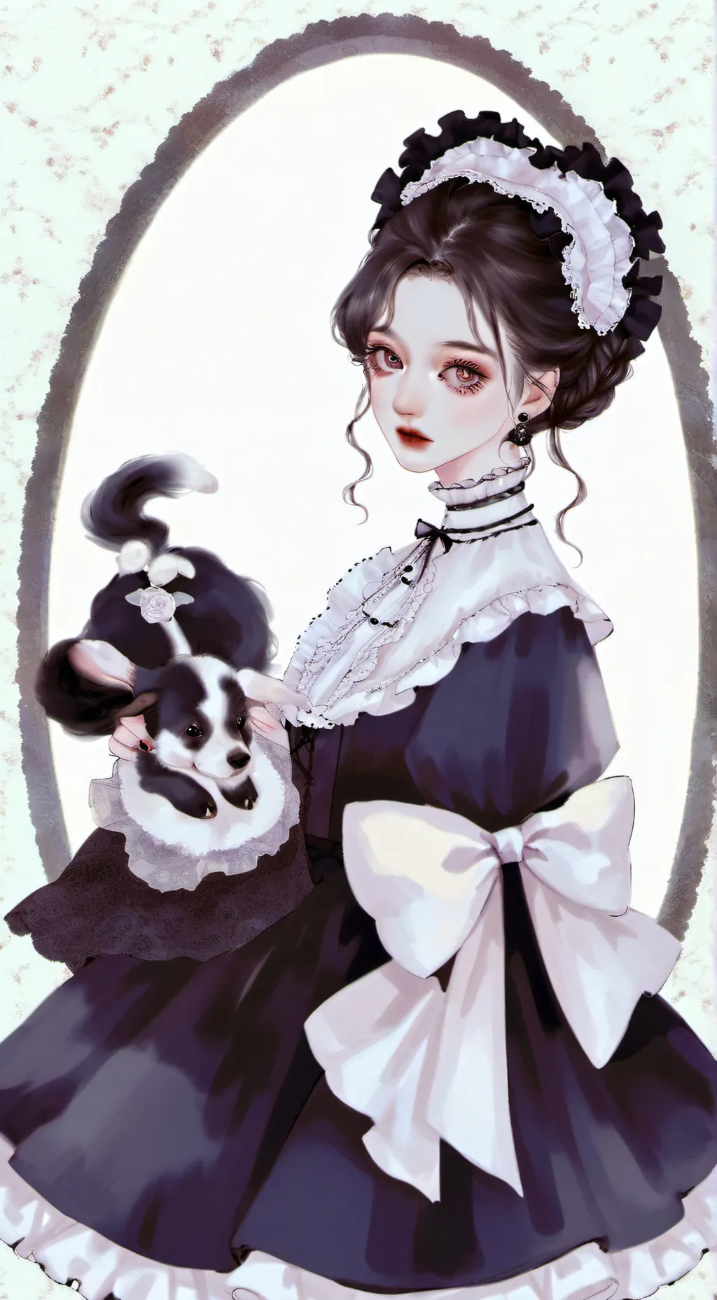 ai character: зеркало background