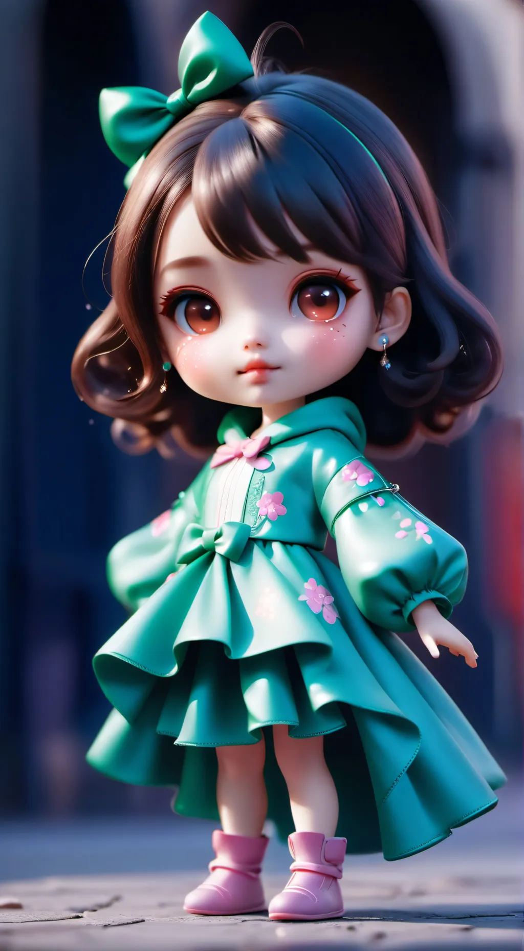 ai character: Baby sitting background