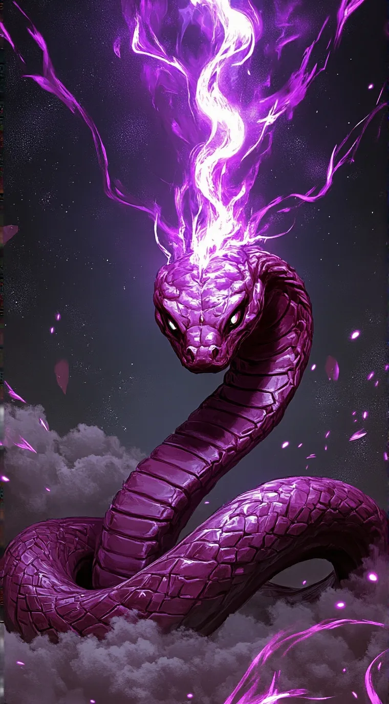 ai character: Female snake demon background