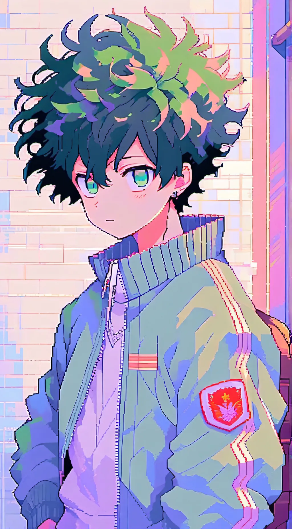 ai character: Deku MHA background