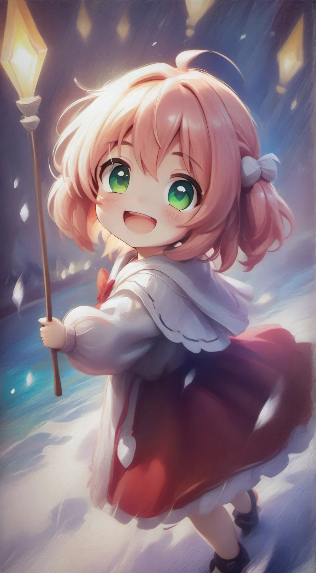 ai character: Ania  background